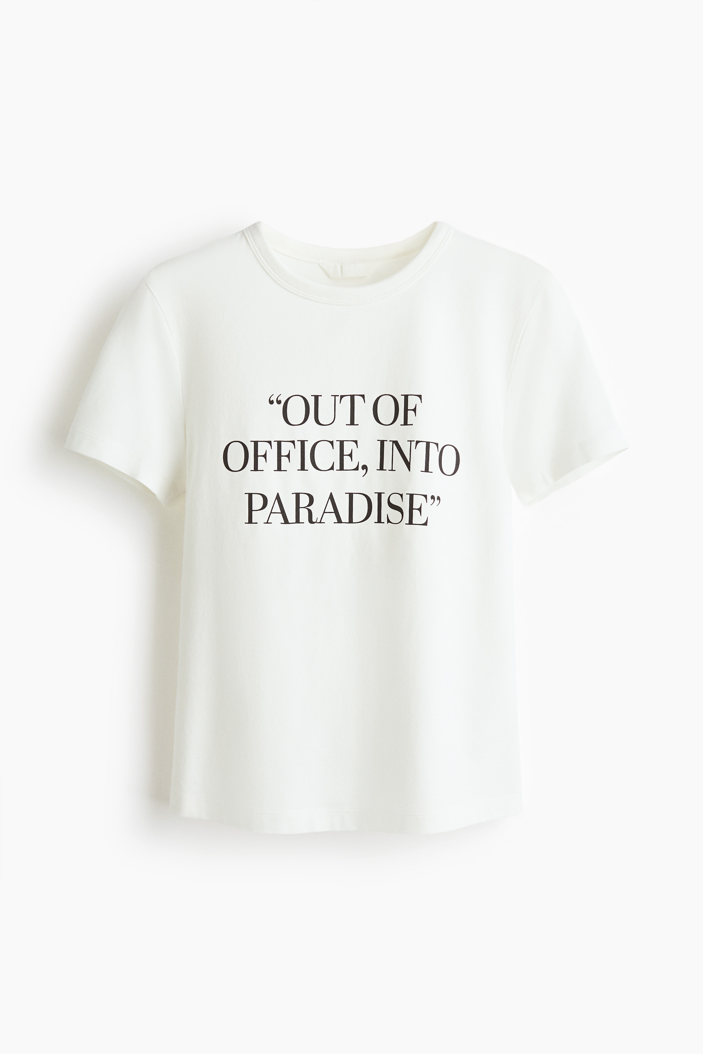 Tričko z viskózové směsi s potiskem - Bílá/Out of office/Máslově žlutá/Tan Lines/Světle fialová/Manifesting/Světle tyrkysová/Lost