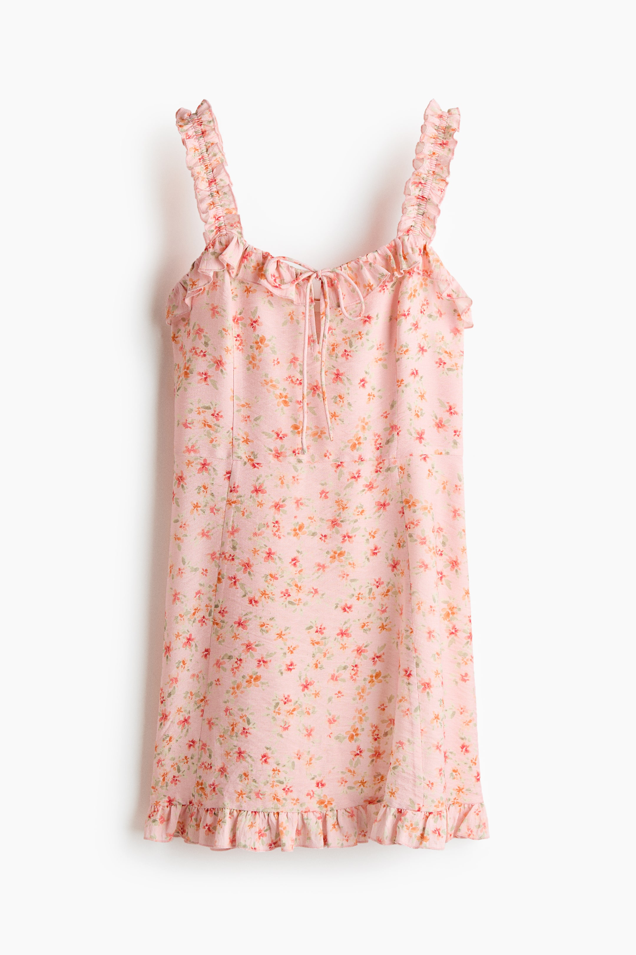 Ruffled Crêpe Dress