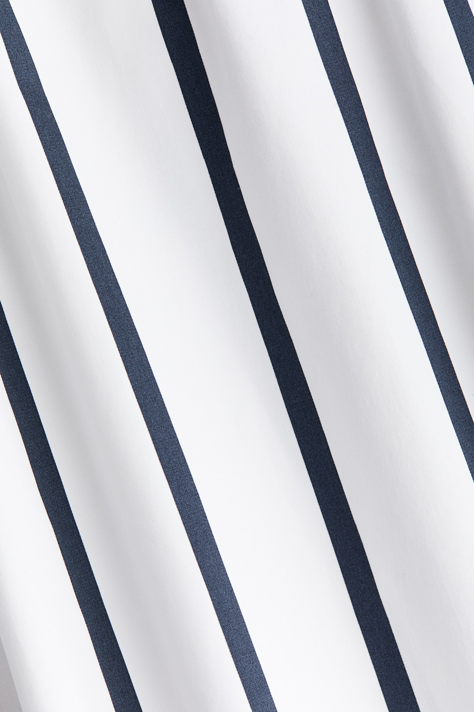 Saia em popelina com fitas de atar - Branco/Riscas azul marinho - 6