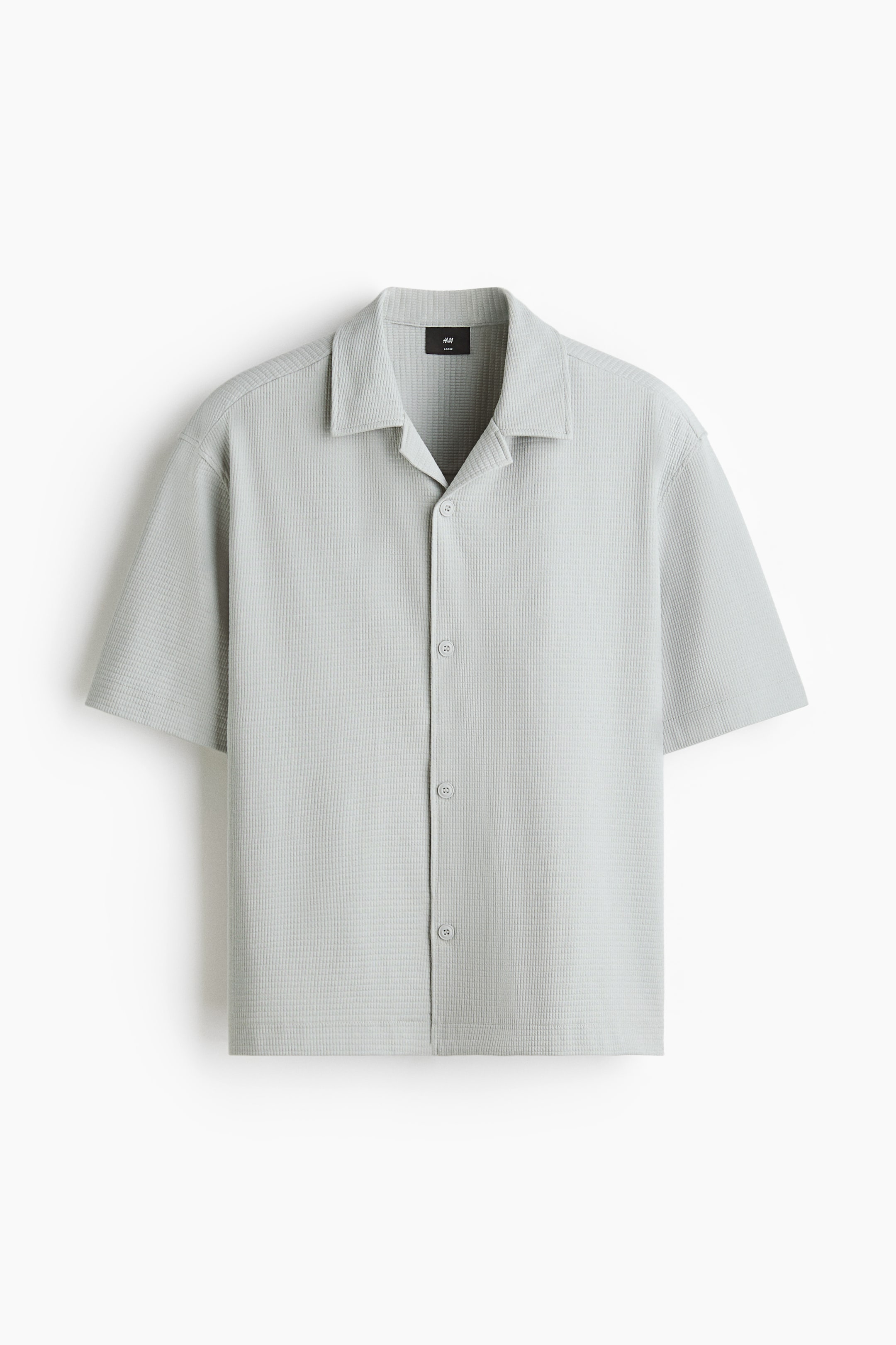 View larger image: Loose-Fit Shirt - Light gray - Men | H&M US 5