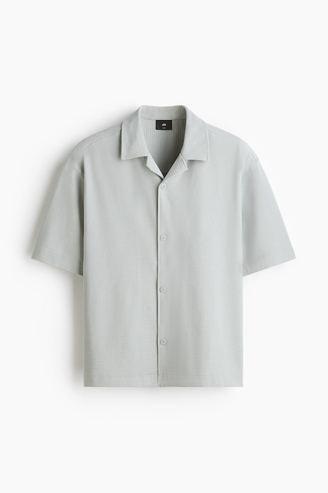 Loose Fit Shirt - Light grey/Dark grey/White - 1