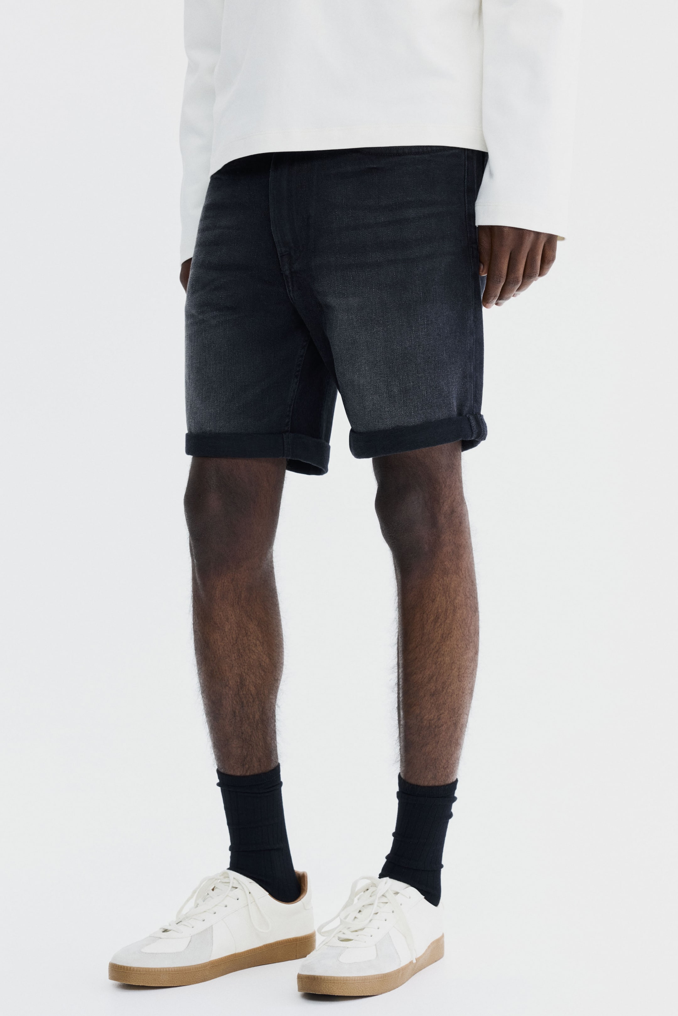Slim Denim Shorts