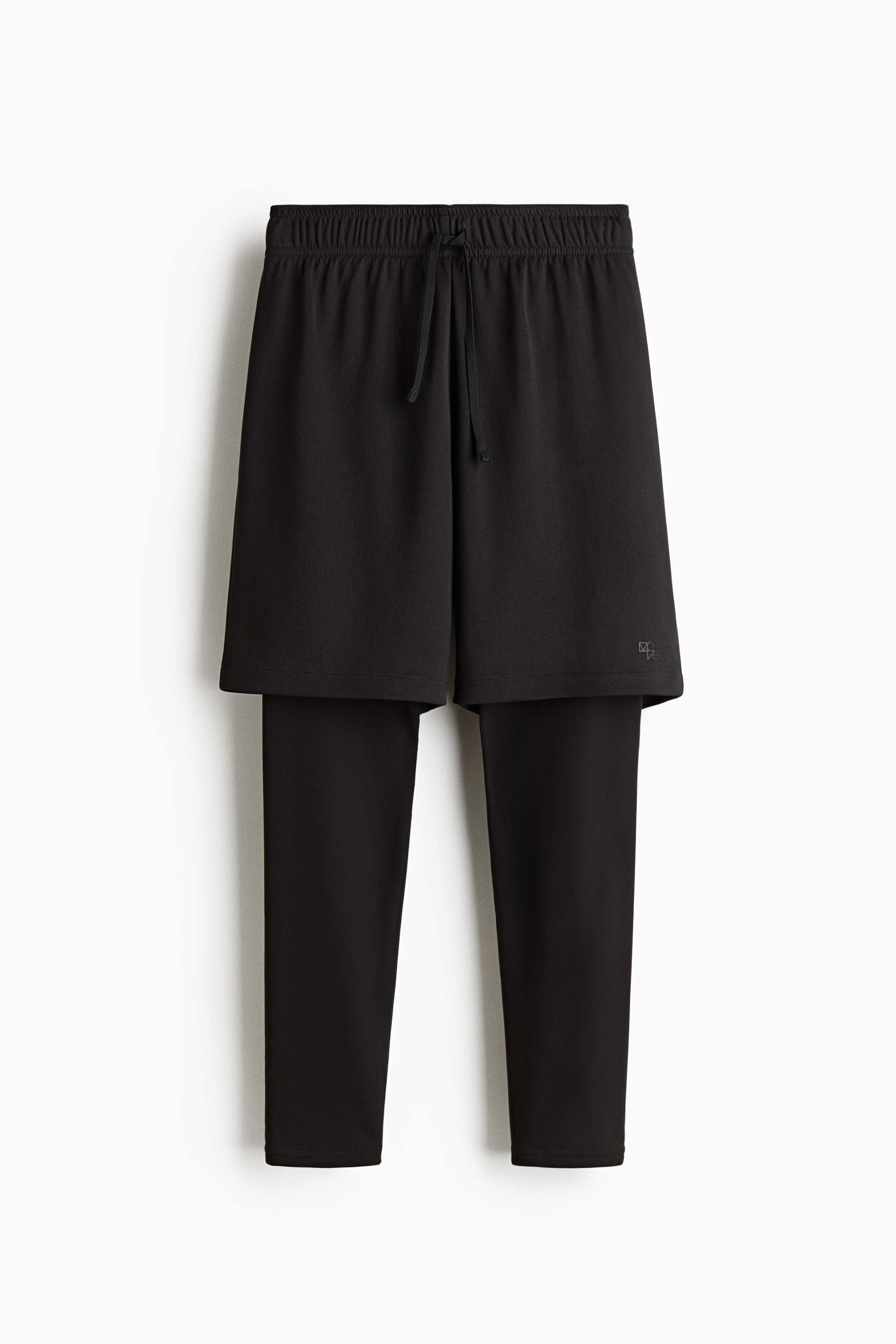 Shorts sportivi termici a doppio strato - Nero/Blu navy