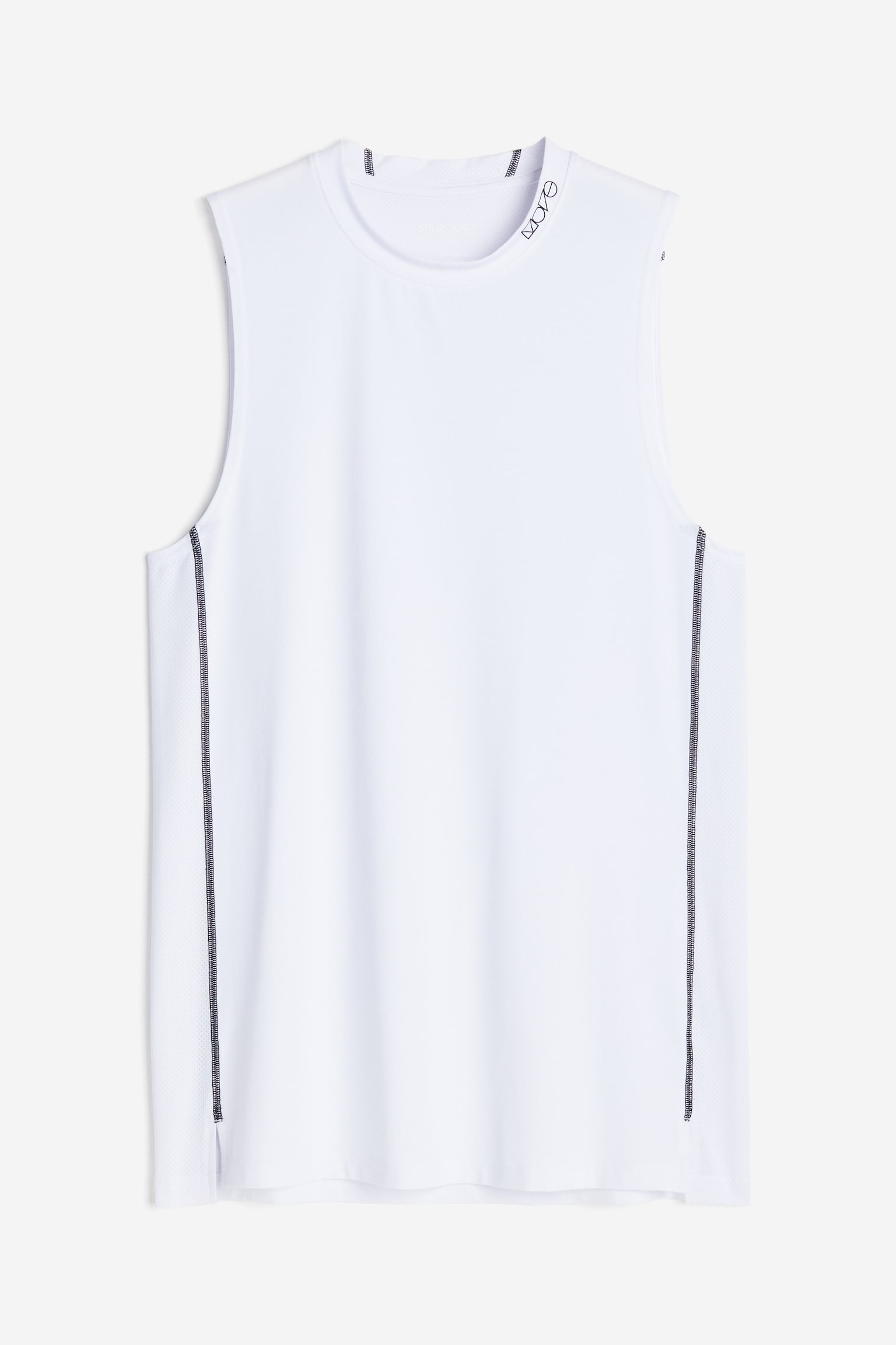 Muscle Fit Activewear Tank In DryMove™ - White/Black/Grey - 1