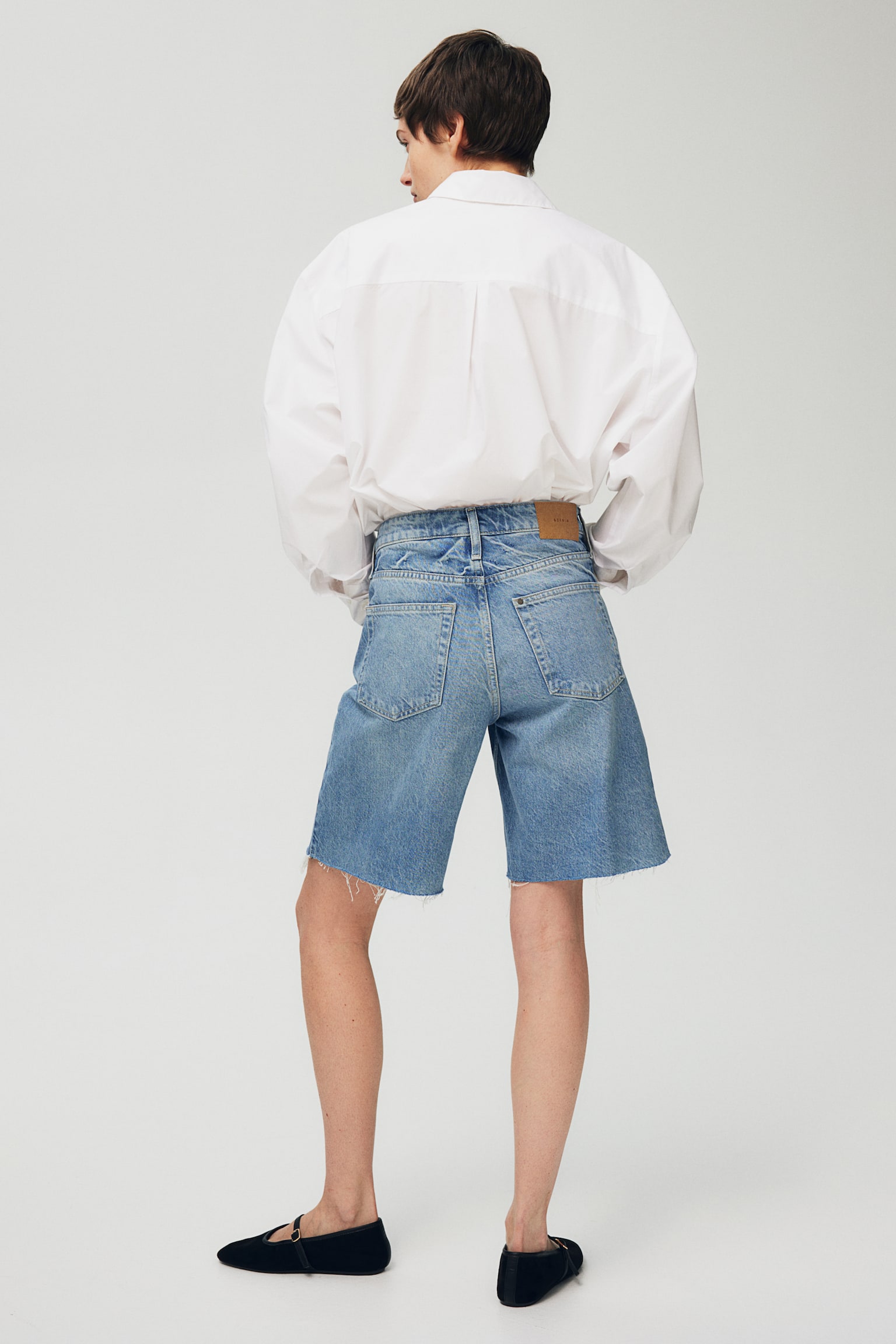 Baggy Low Denim shorts - Light denim blue/Grey/Black/Denim blue/Cream/Light denim blue - 4