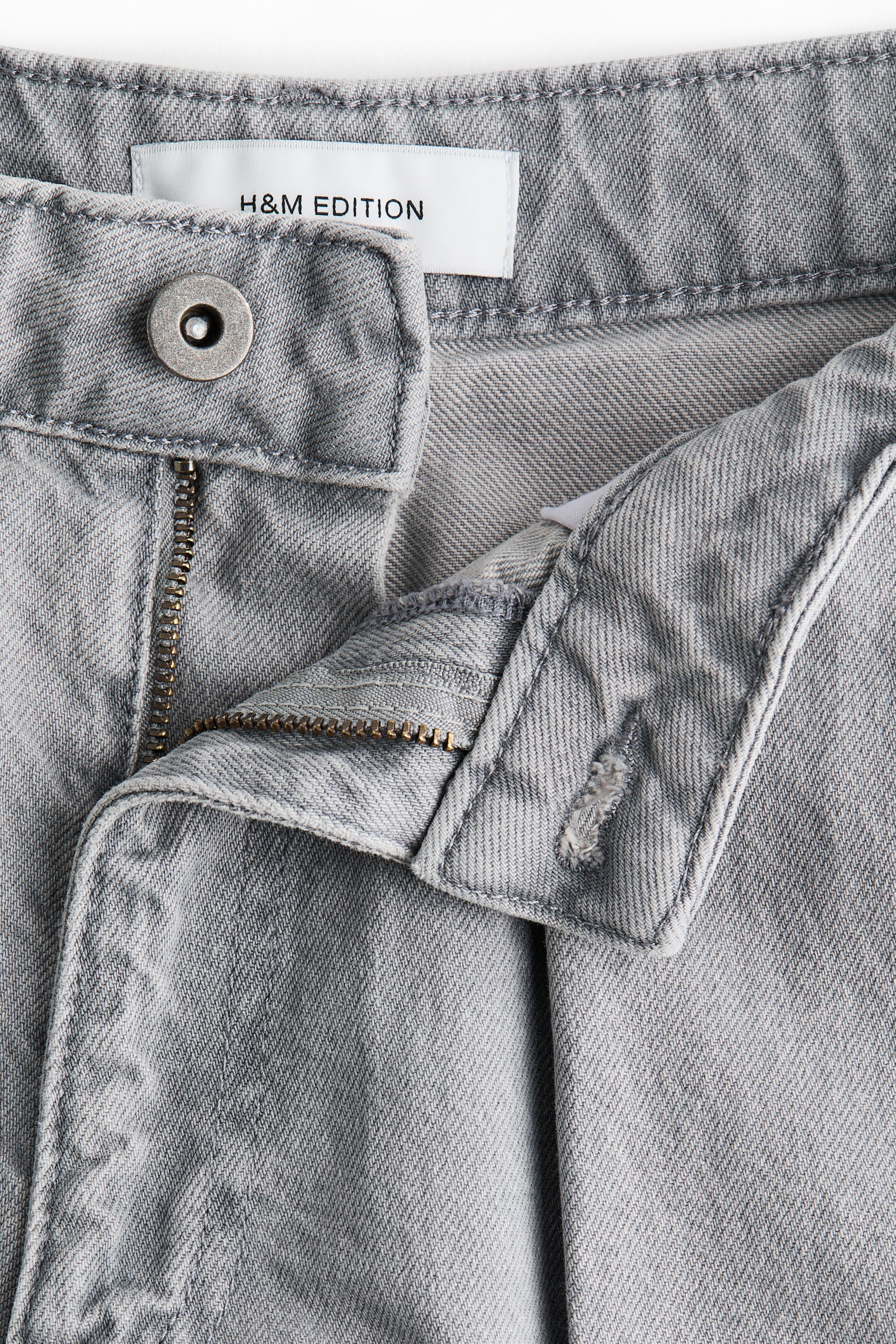 Barrel Leg Regular Waist Jeans - Açık kot grisi - 2