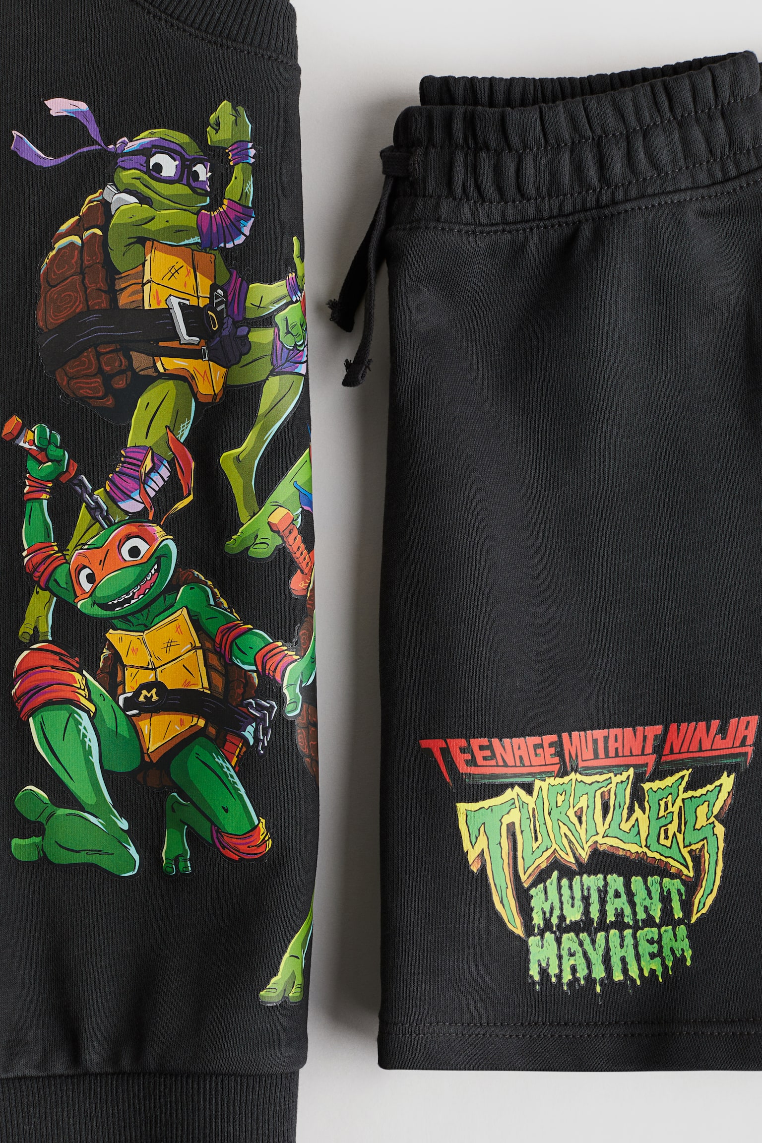 2-teiliges Sweatshirt-Set mit Print - Schwarz/TMNT/Beige/Bluey/Blau/Sonic der Igel/Weiß/Paw Patrol - 2