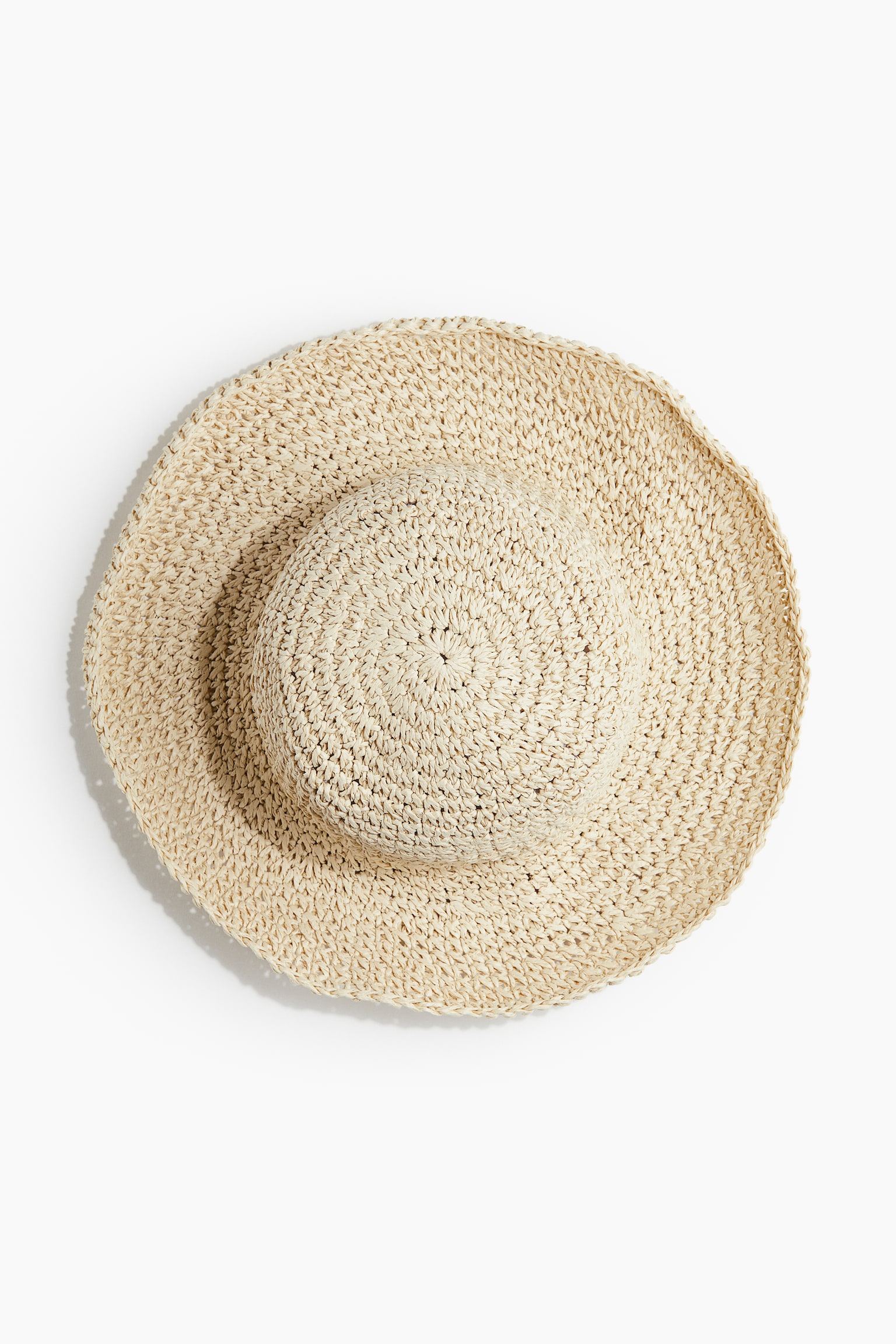 Wavy-brim straw hat - Light beige/Beige/Rust orange - 3