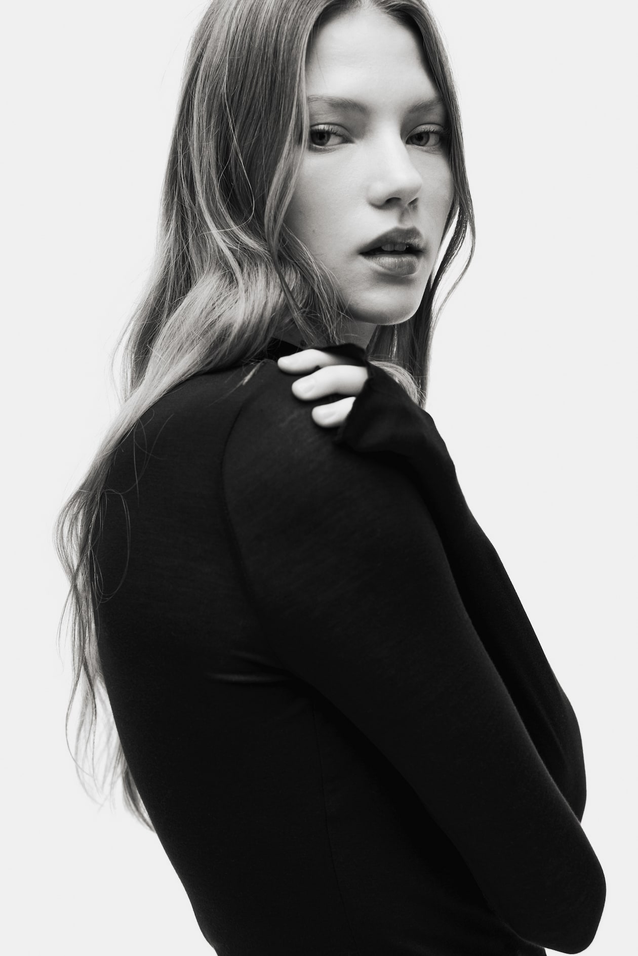 Mock Turtleneck Top - Black - Ladies | H&M US