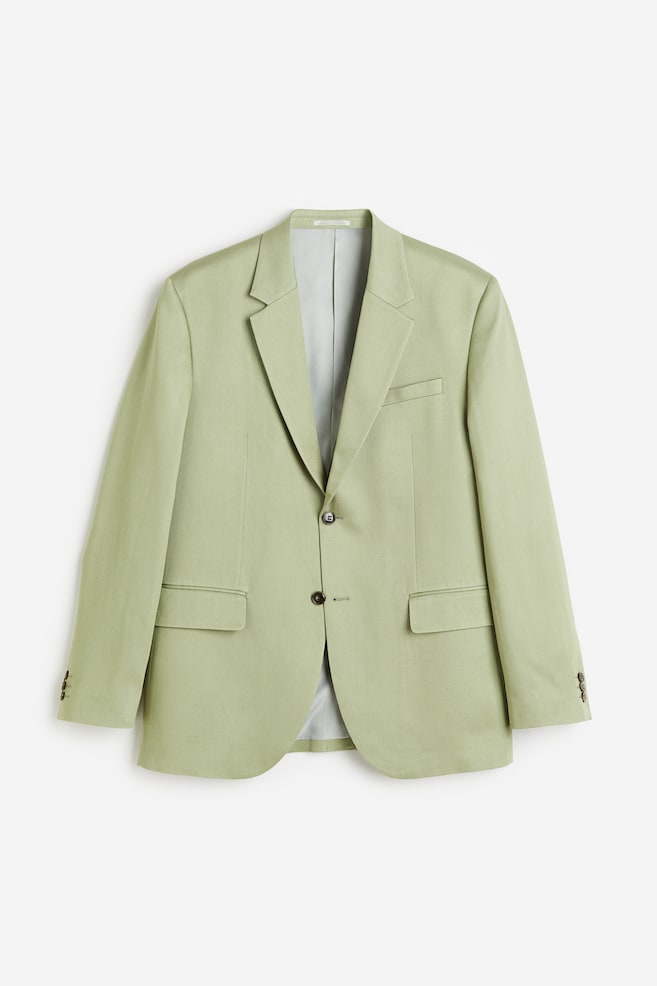 Giacca in lyocell Relaxed Fit - Verde/Beige - 1