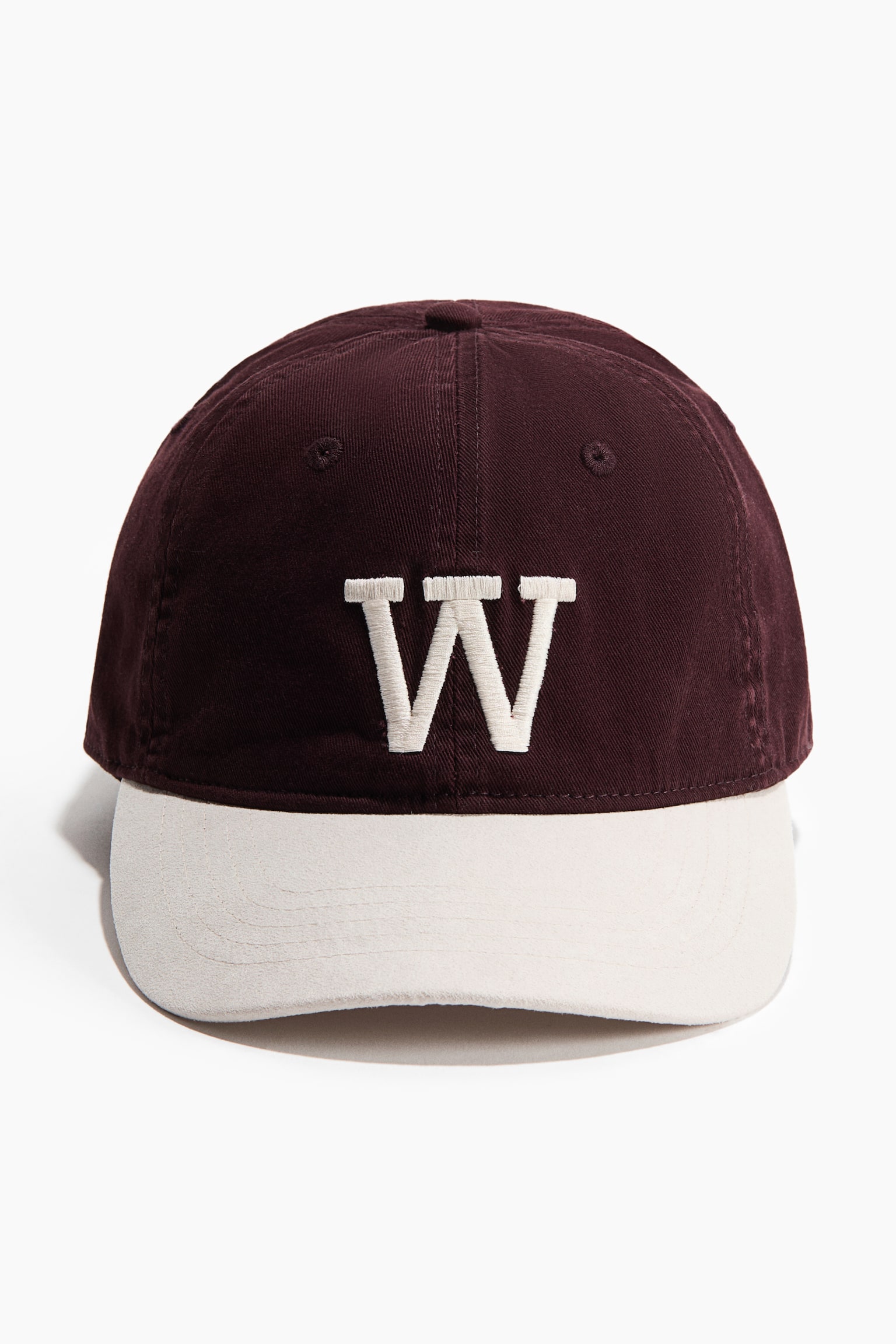 Cotton Cap with Embroidered Motif - Burgundy/W/Dark blue/C/Green/C/Black/C