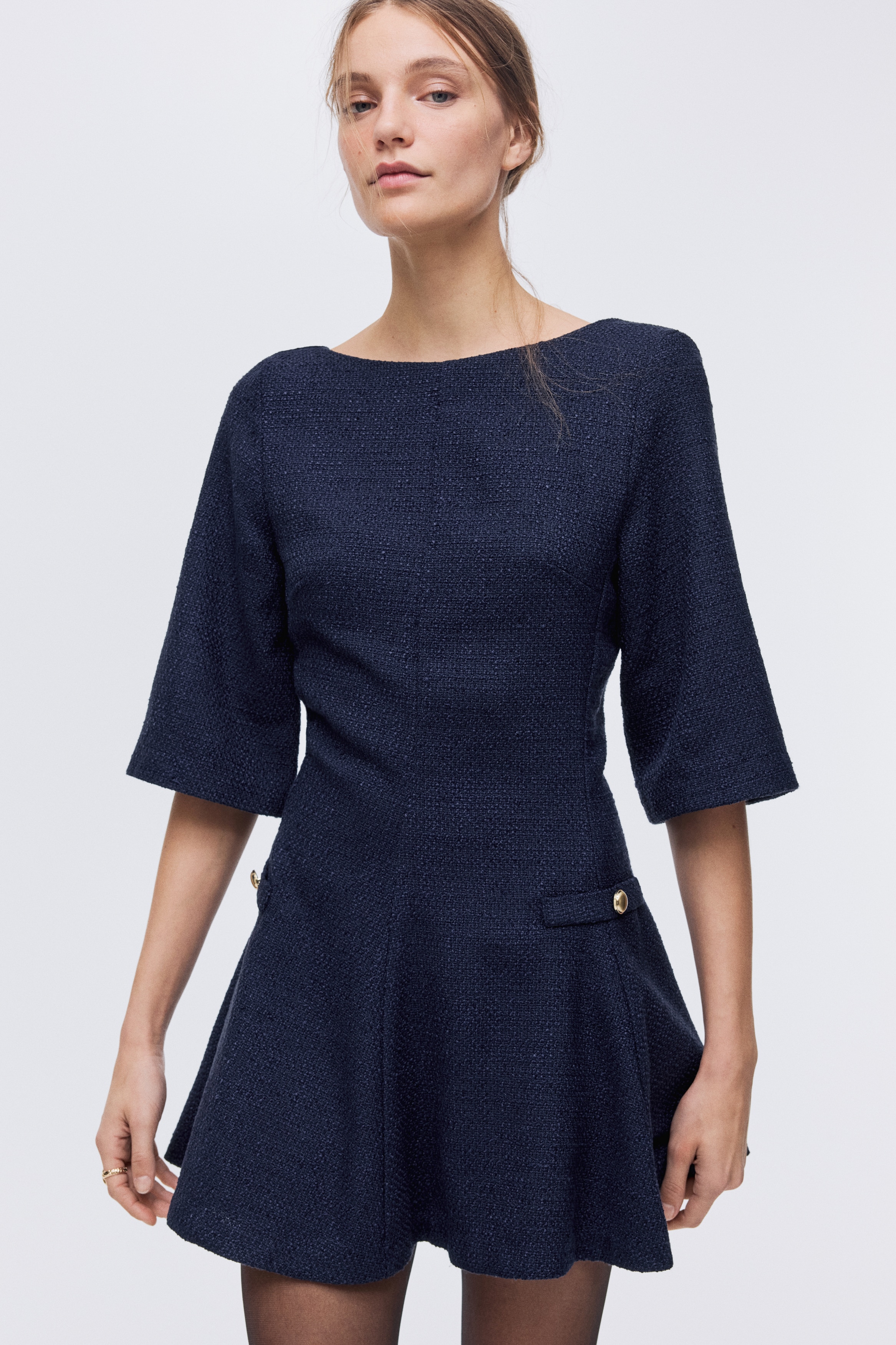 casual wrap dress Ruffle Sleeve Mini Wrap Dress main image 0