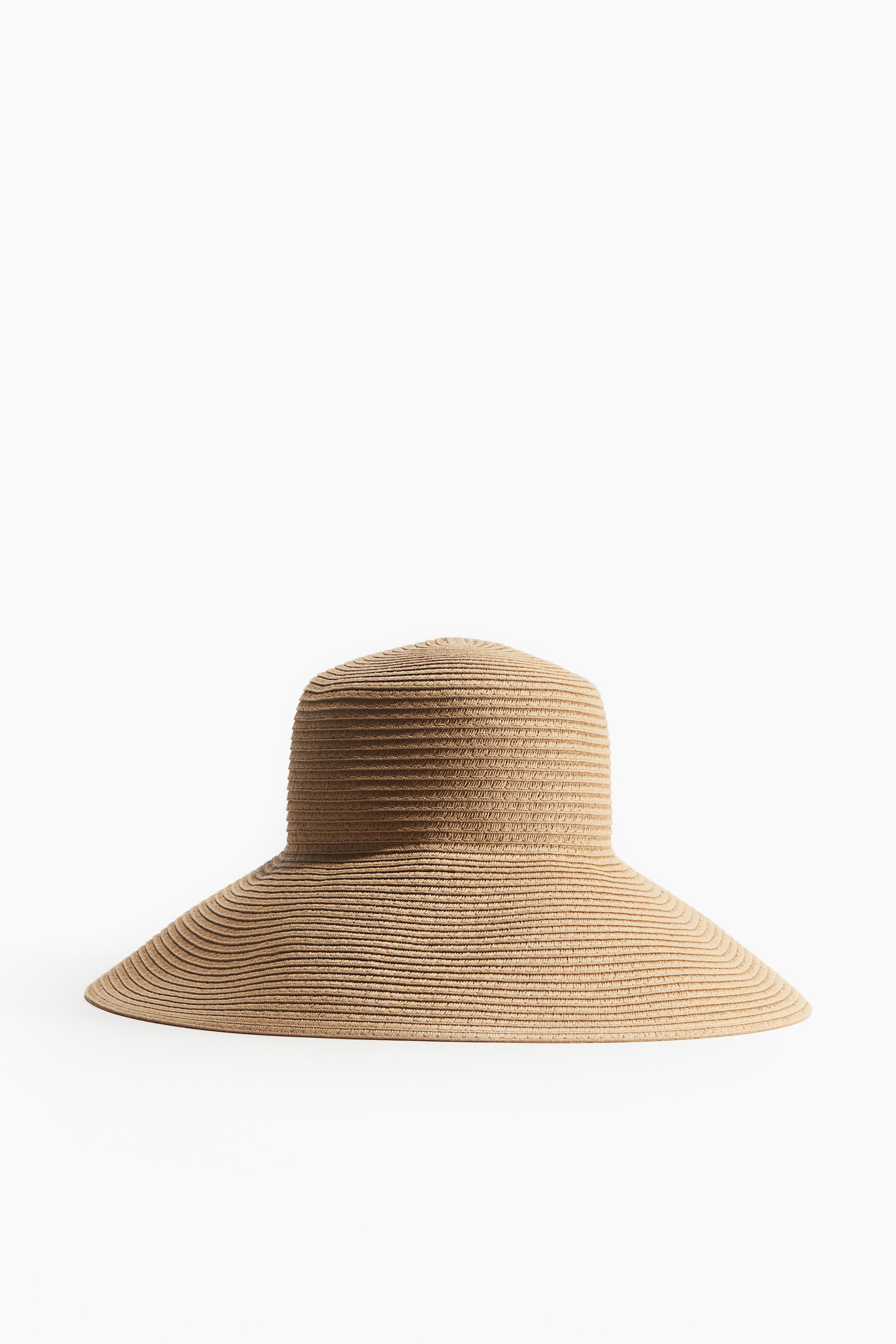 Sloping-brim straw hat - Beige - Ladies | H&M GB