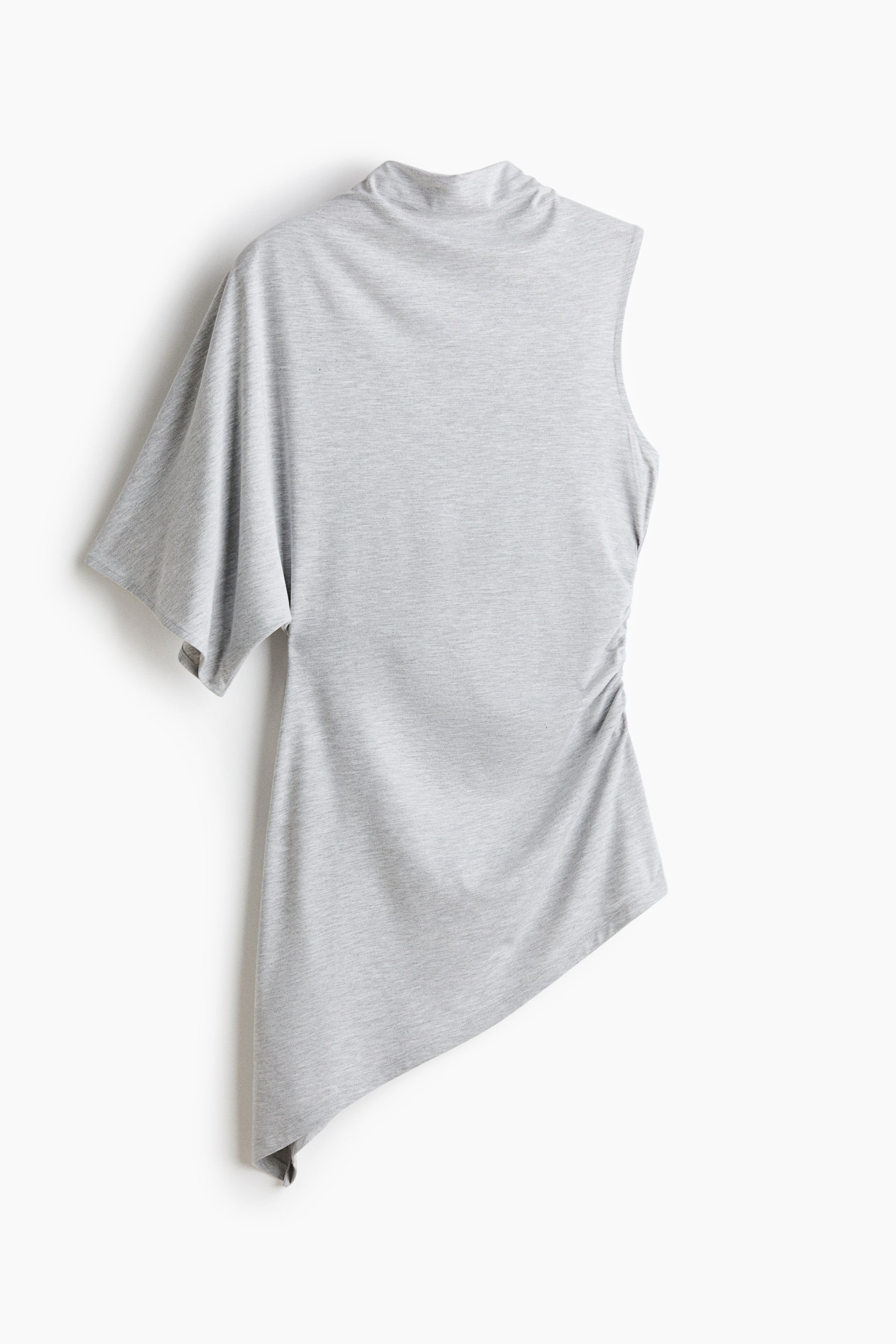 Asymmetric Mock Turtleneck Top