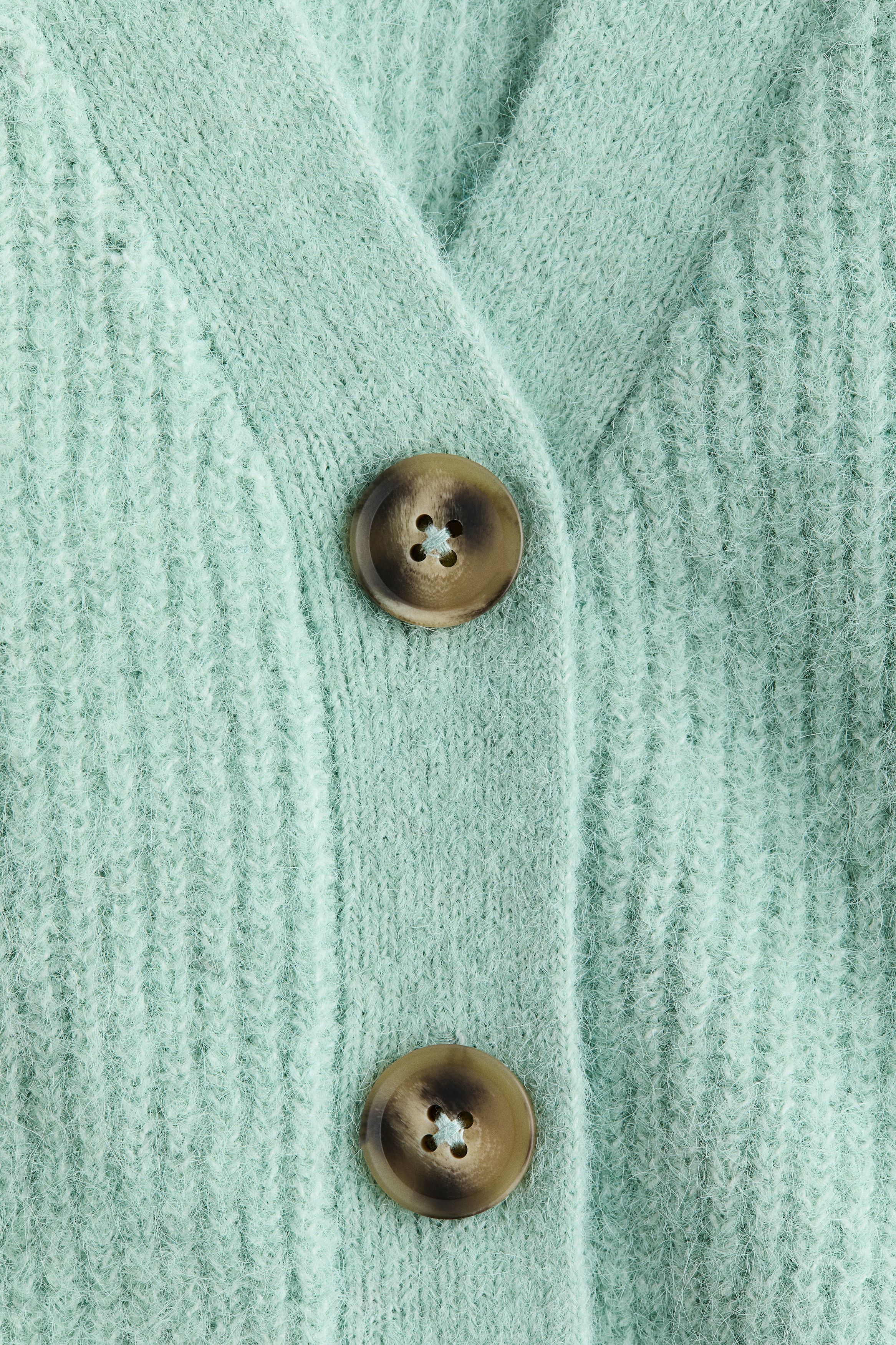 Mint green Rib-Knit Cardigan for kids | H&M CA