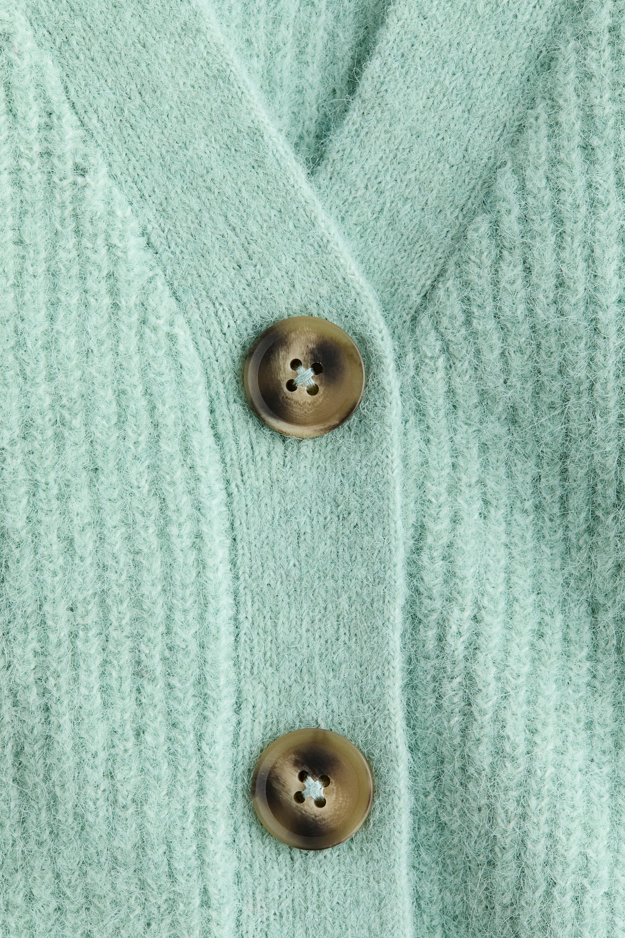 Ampliar la imagen: Cárdigan en tejido acanalado - Mint green - Kids | H&M MX 2