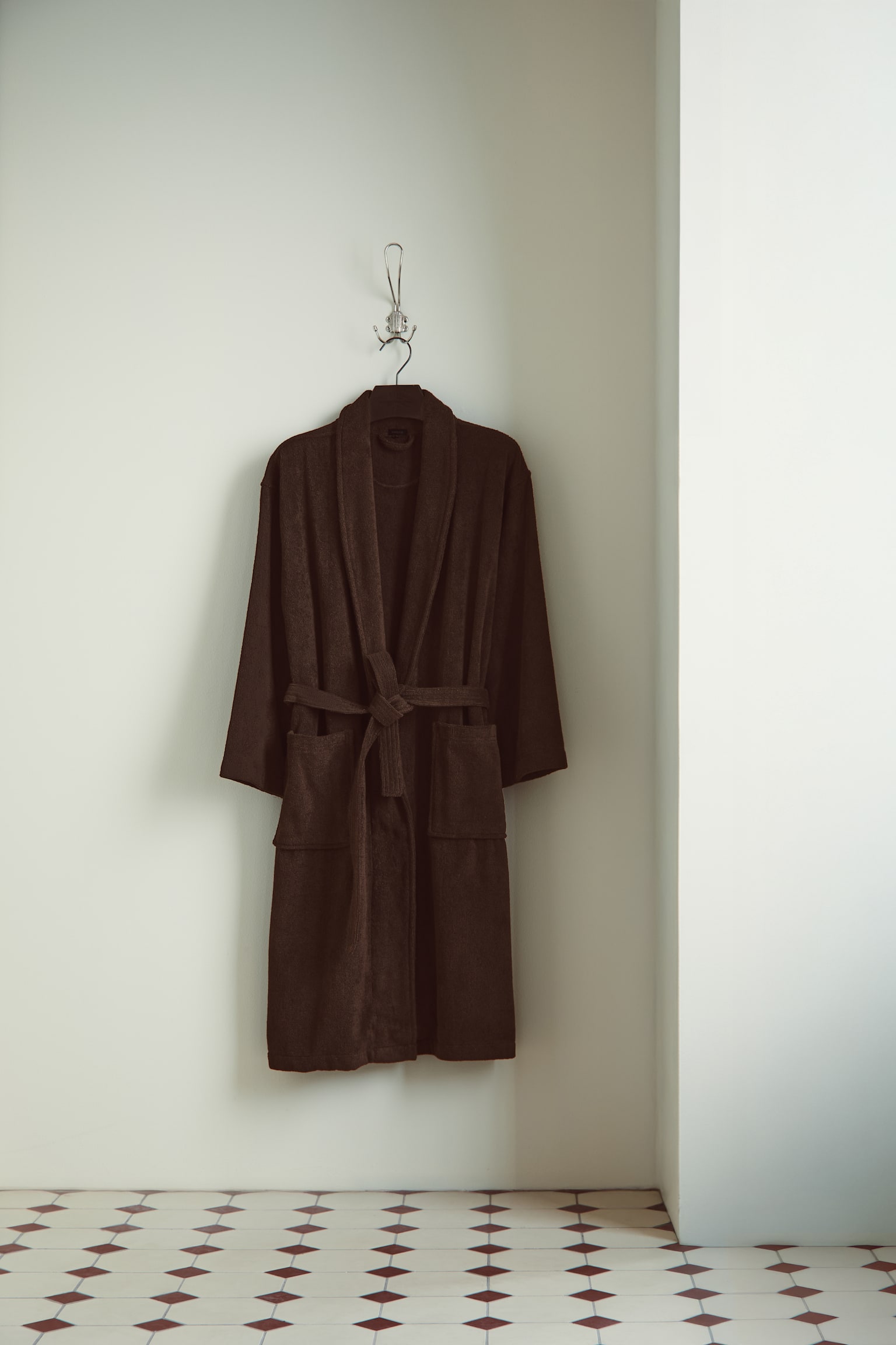 Женские платья H&M Cotton Terry Bathrobe, цвет: Тёмный коричневый — фото 2
