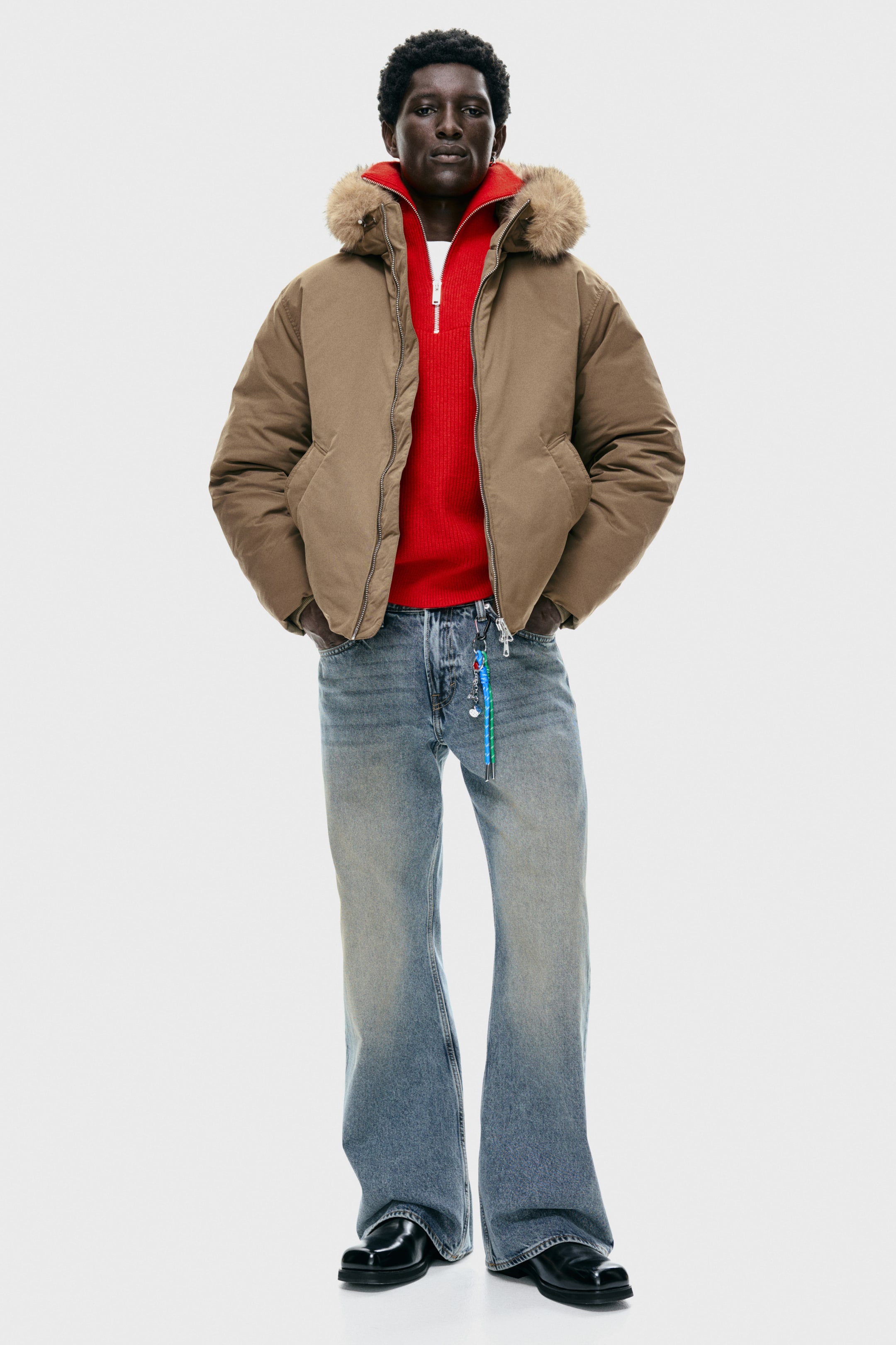 View larger image: Padded jacket - Light brown - Men | H&M IN 2