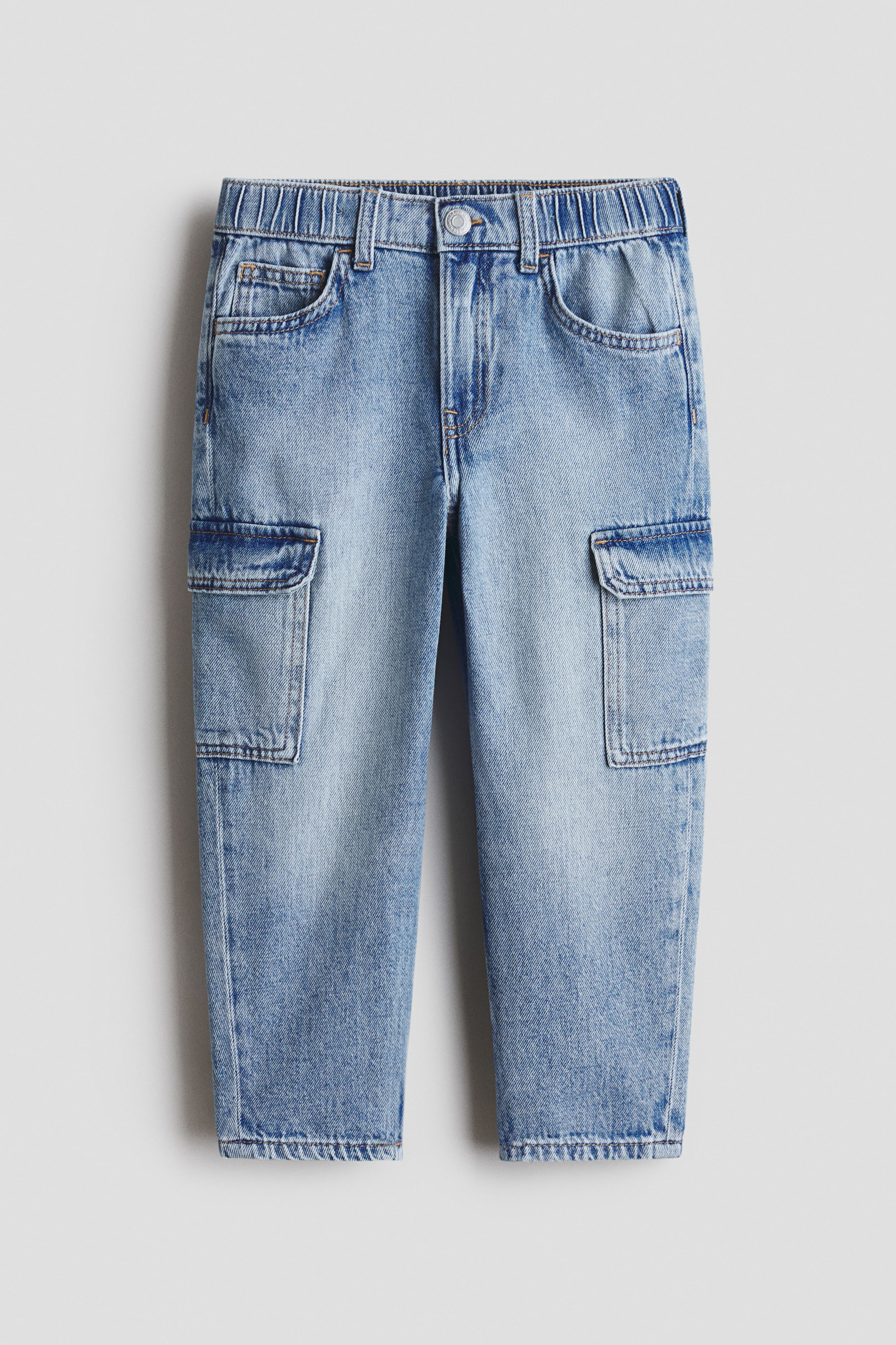 View larger image: Relaxed Tapered Fit Jeans - Denim blue - Kids | H&M IN 1