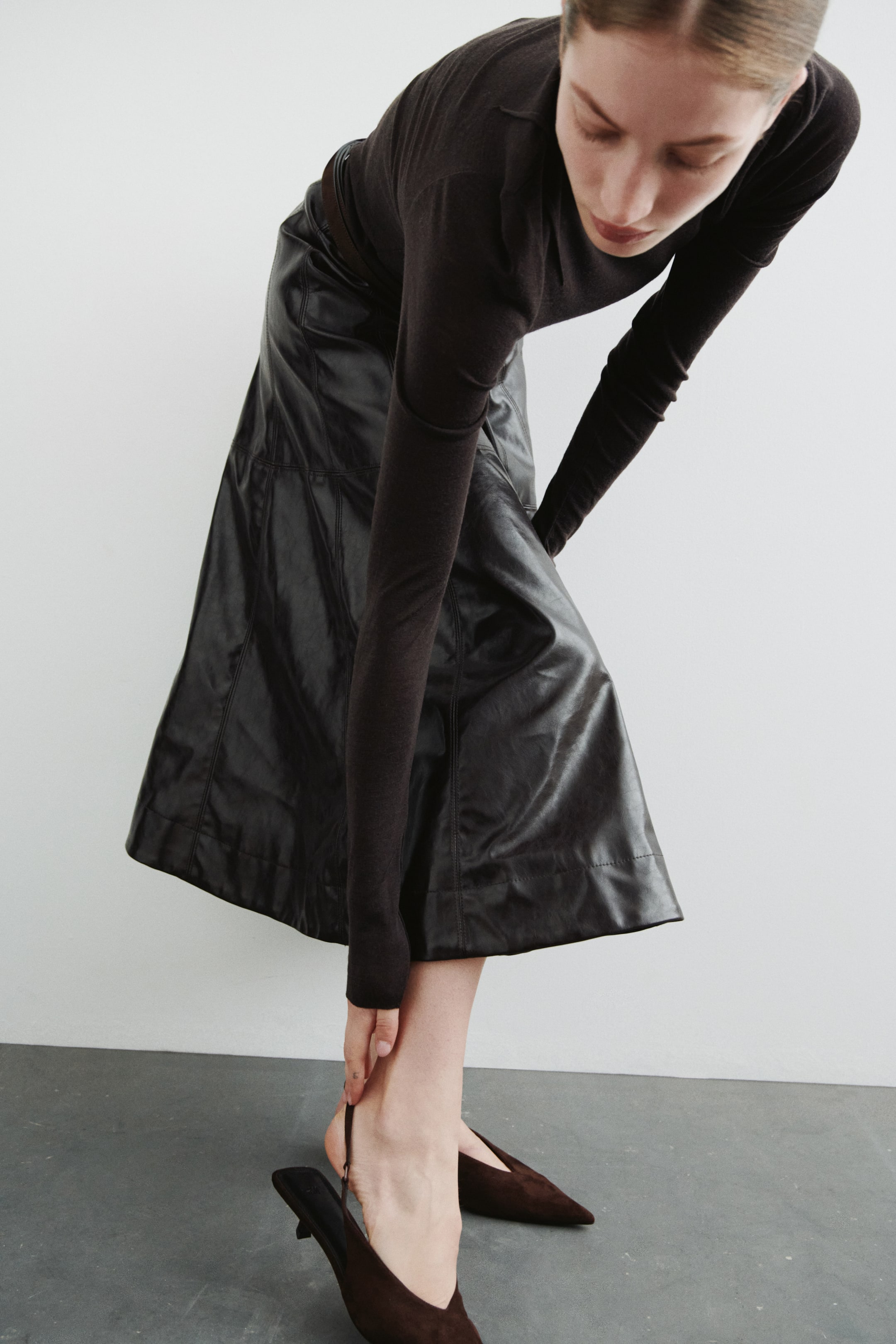 Vis større bilde: Slingbacks med snellehæl - Mørk brun - DAME | H&M NO 2