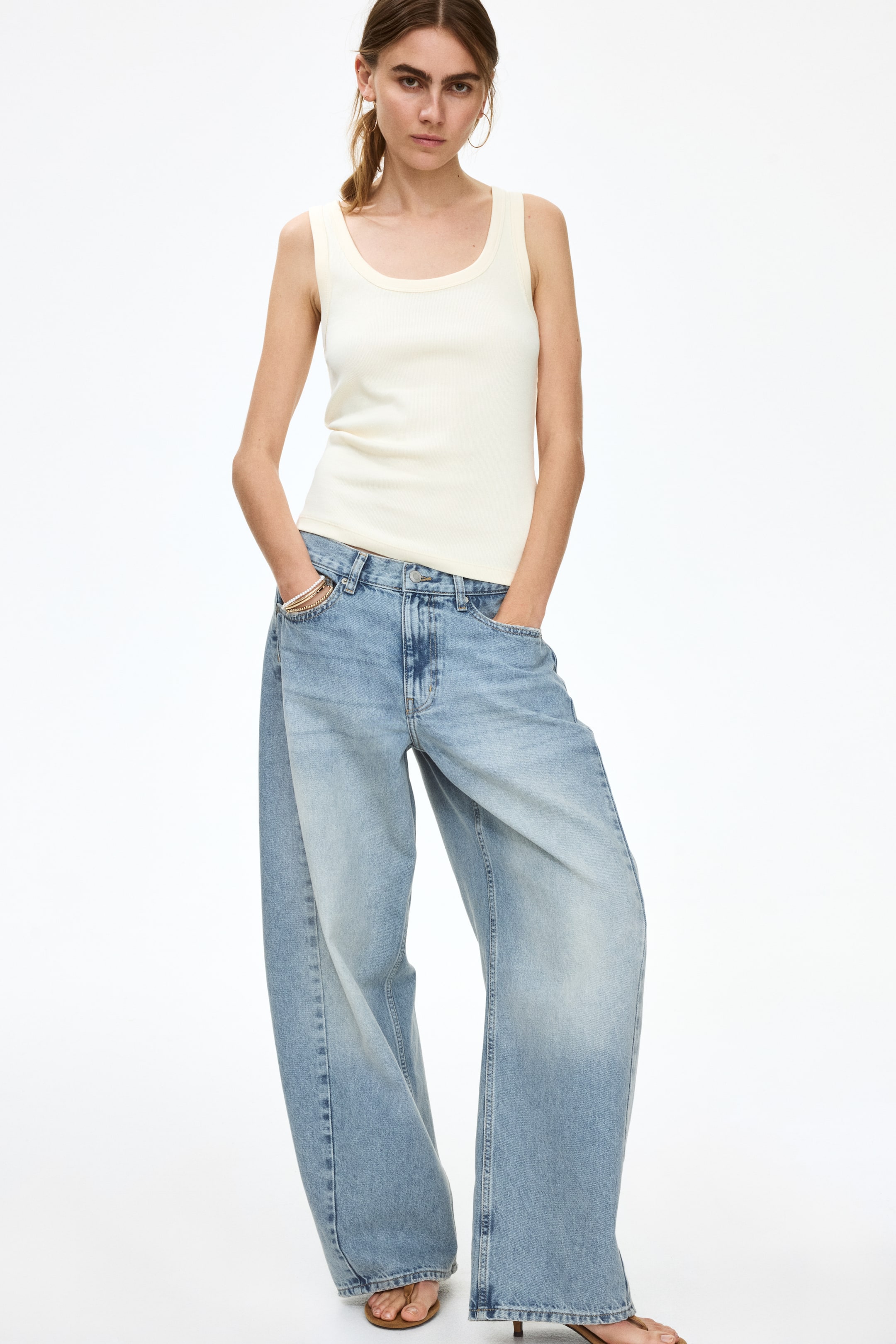 Jean tonneau taille classique