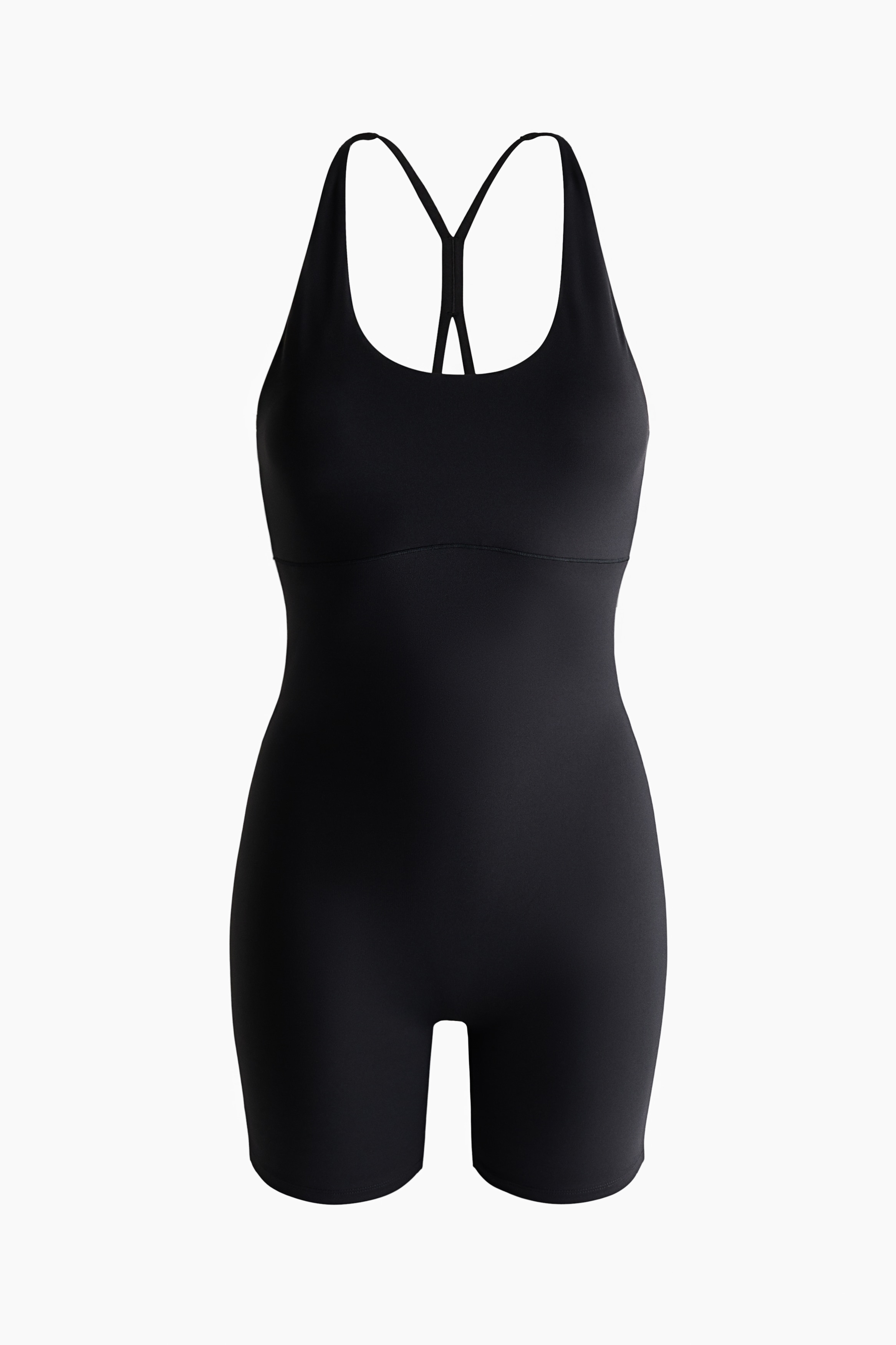 H & M - SculptMove Kurzer Sport-Jumpsuit - Schwarz - Sportswear