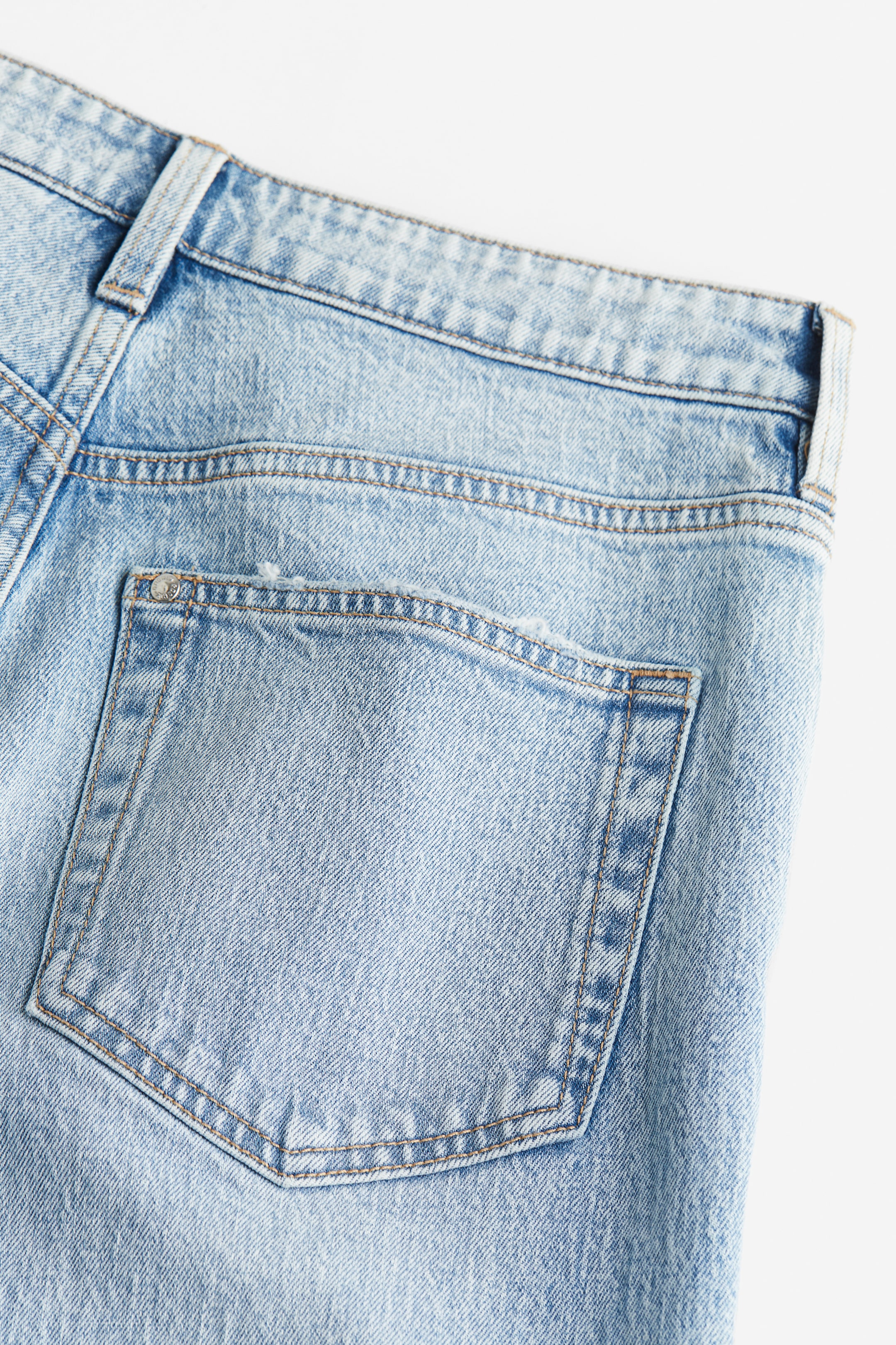 Wide High Cropped Jeans - Light denim blue - Ladies | H&M GB 6