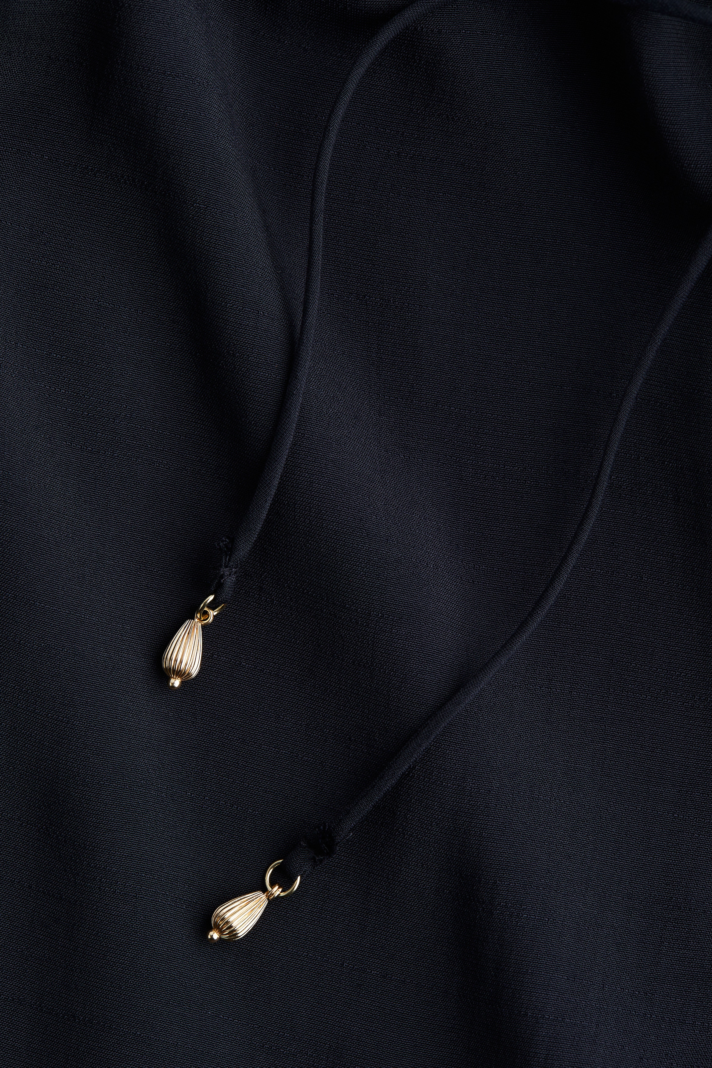 Bow-collar shirt dress