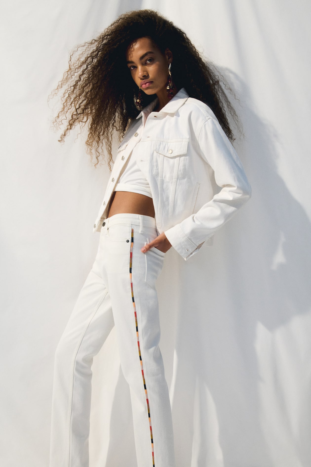 Straight Regular Jeans with Side Stripes - image 3