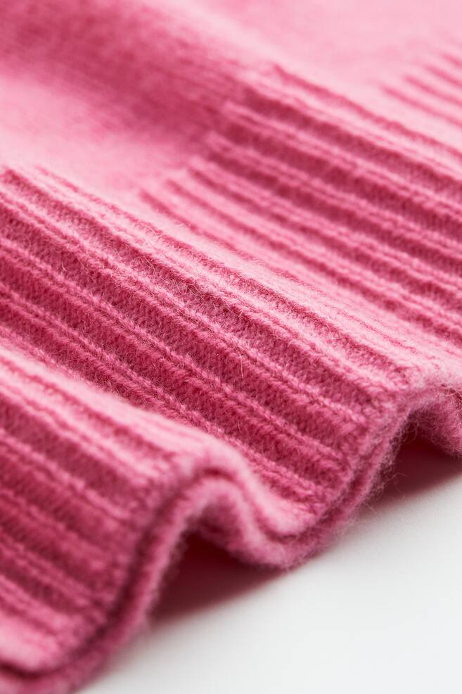 Cashmere polo-neck jumper - Pink/Black - 3