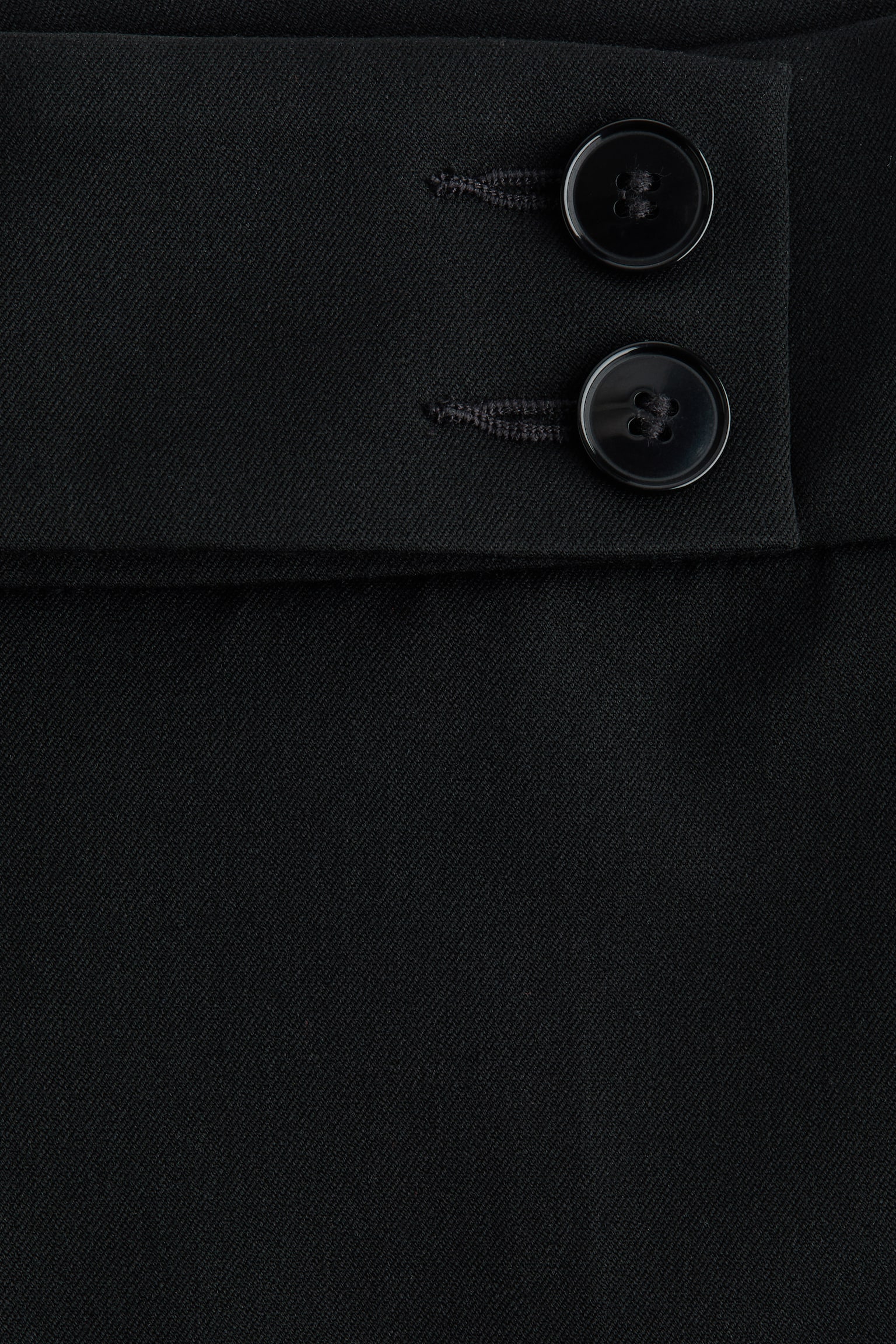 Bootcut twill trousers - Black/Dark brown - 4