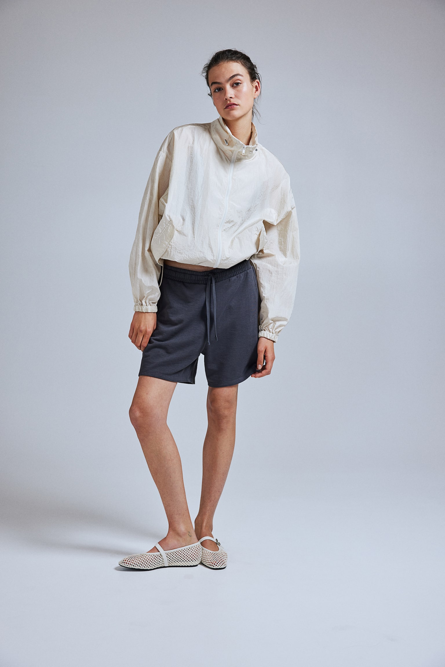 Sweatshirt shorts - Dark grey/Light grey marl/Black/Light beige/Dark blue - 3