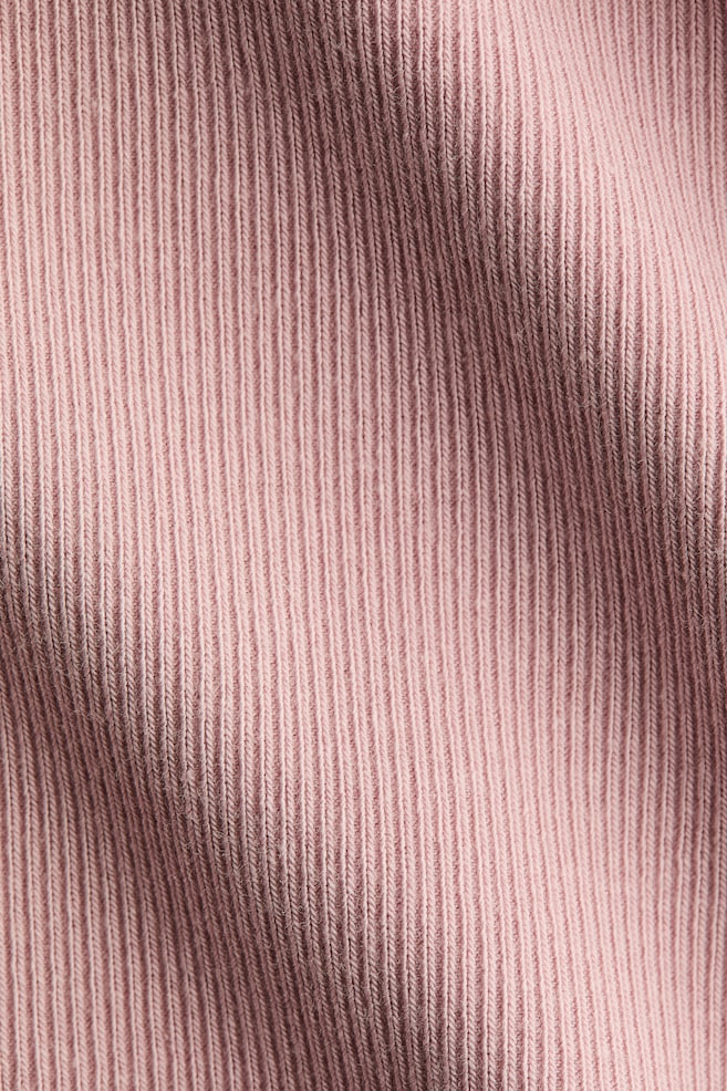 MAMA Ribbed Top-Light pink - 3
