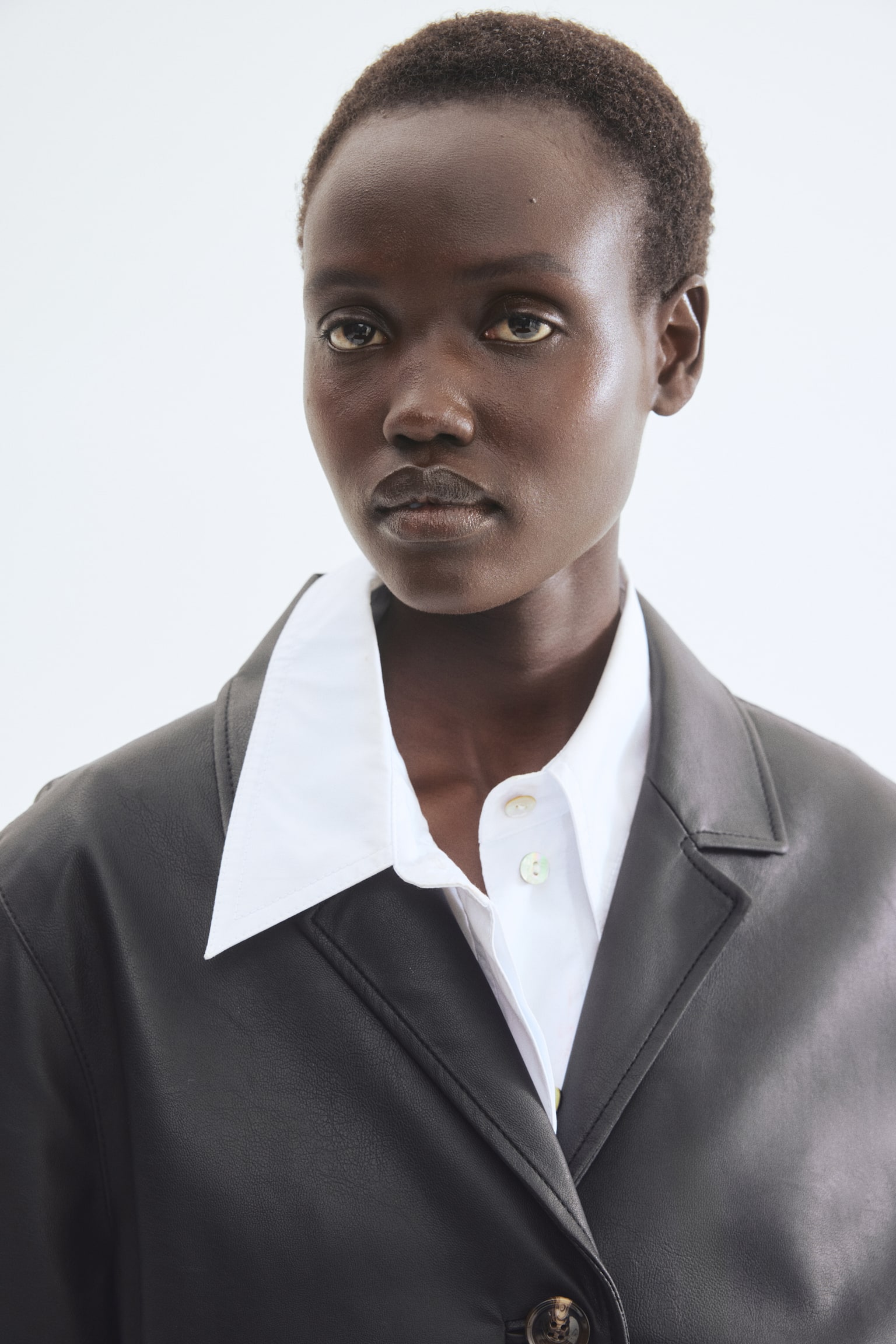 Куртка із тканини з покриттям - Чорний - 3