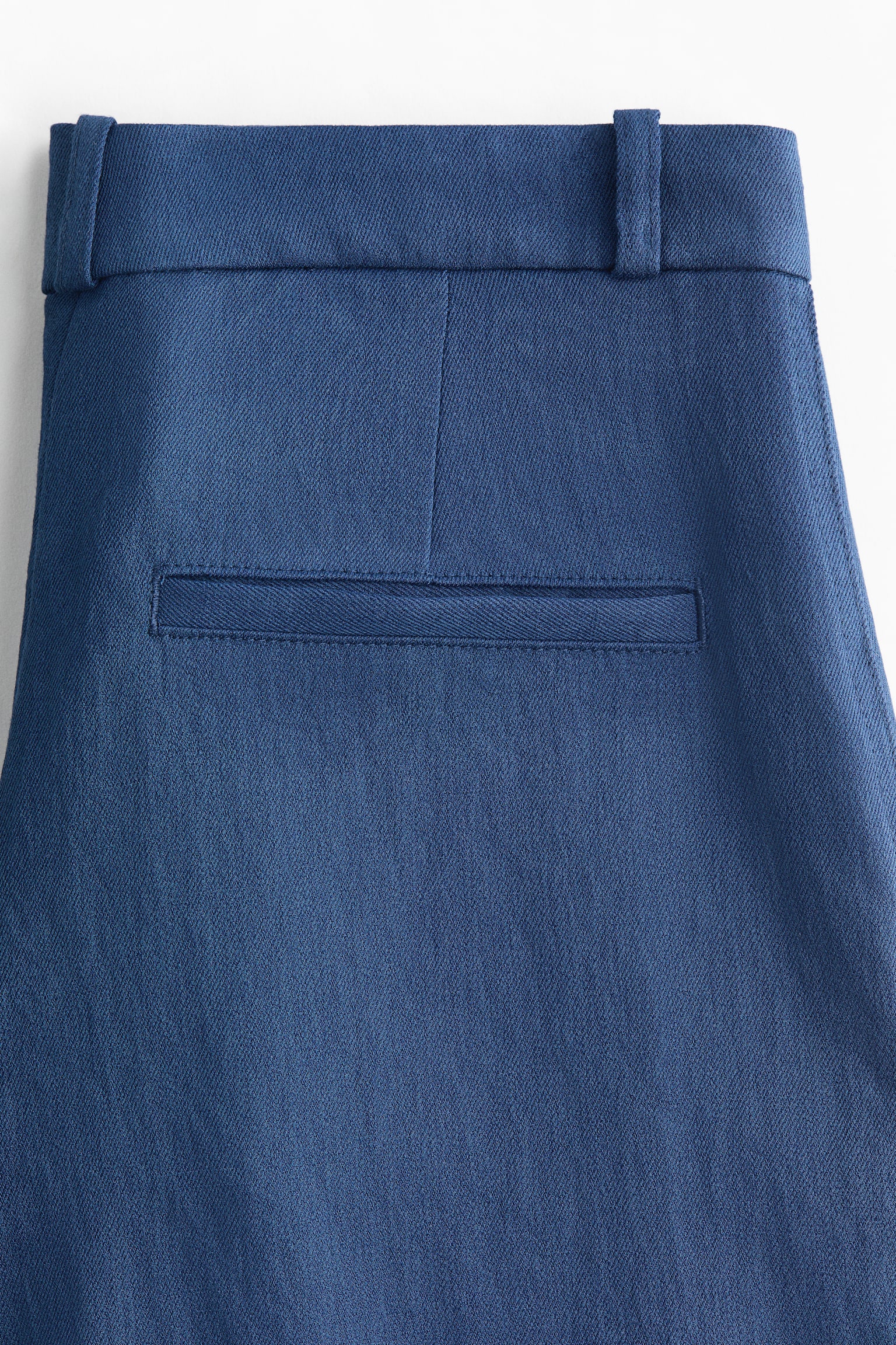Wide tailored trousers - Dark blue/Black/Light beige/Dark rust brown - 3