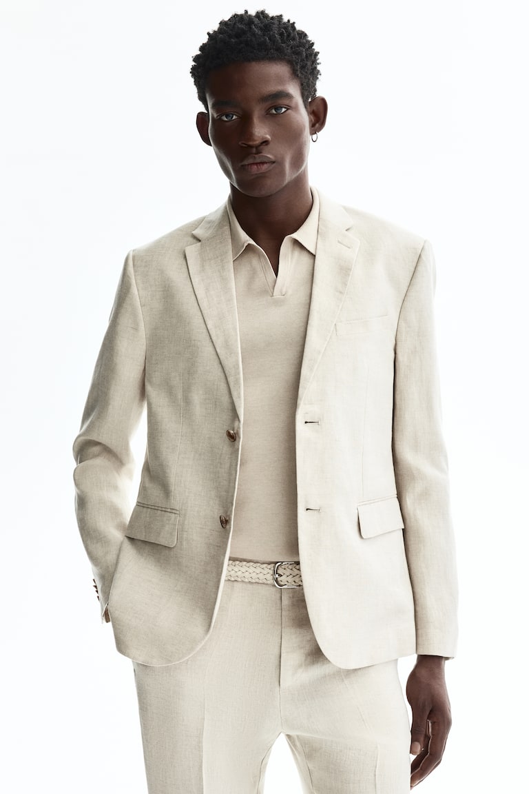 Laneni sako Slim Fit