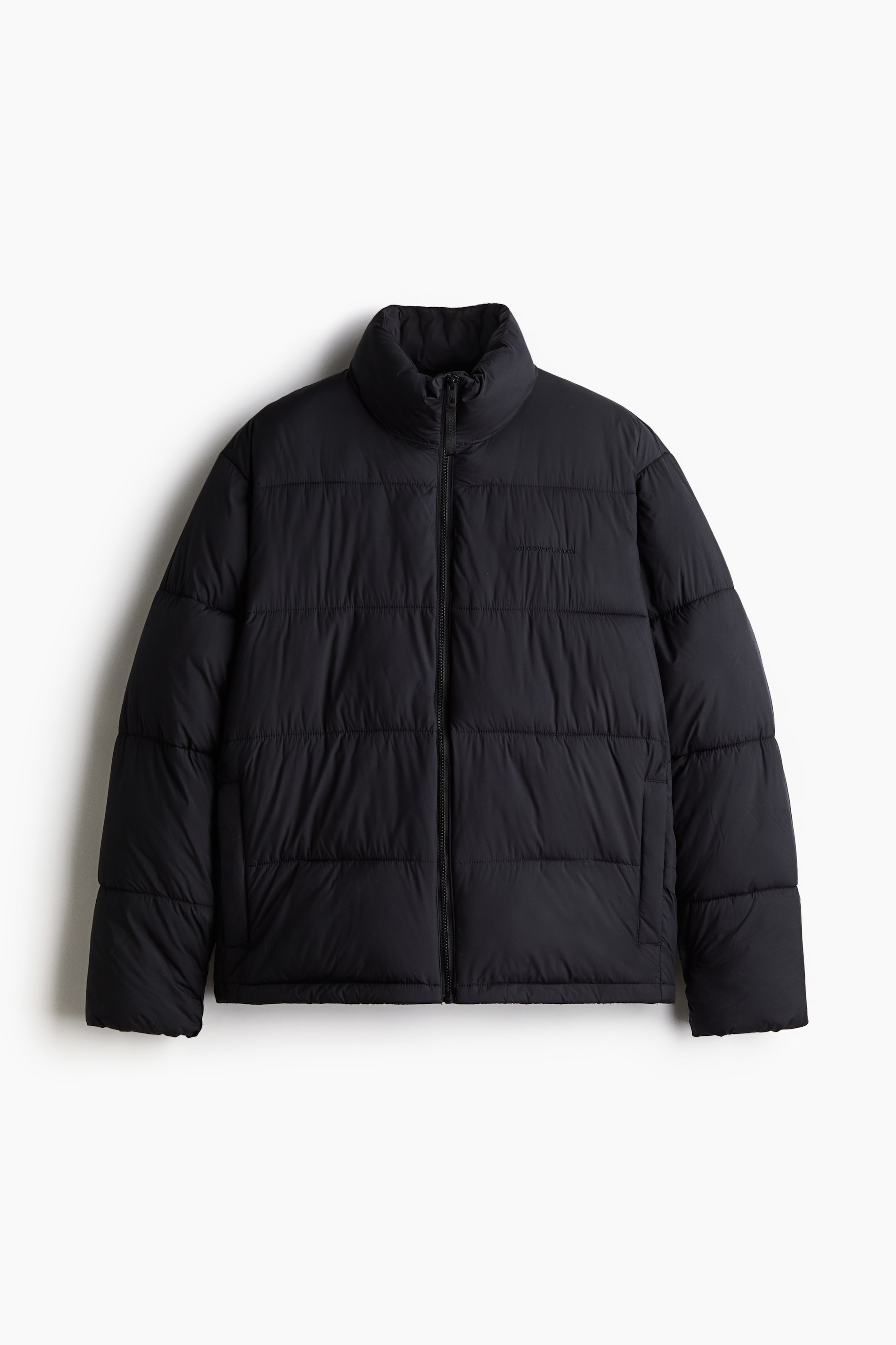 Loose Fit Water-repellent puffer jacket - Black - Men | H&M GB 6