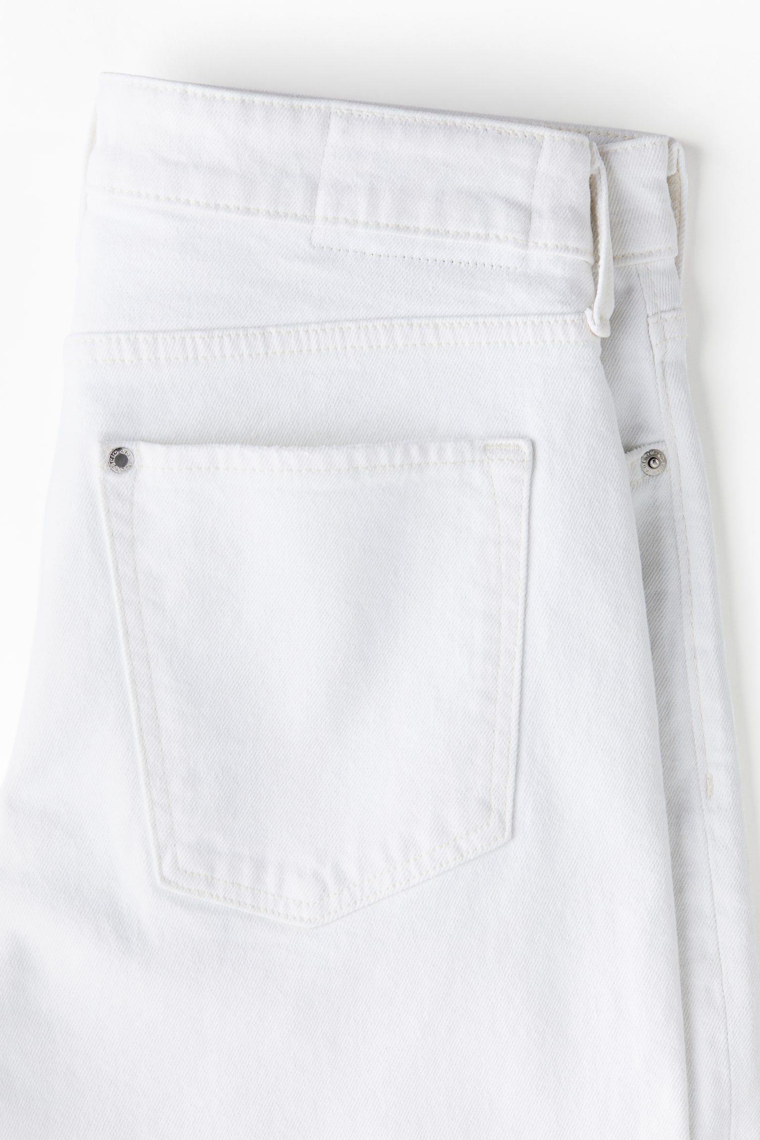 Slim Denim Shorts - White/Denim black/Light denim blue - 4