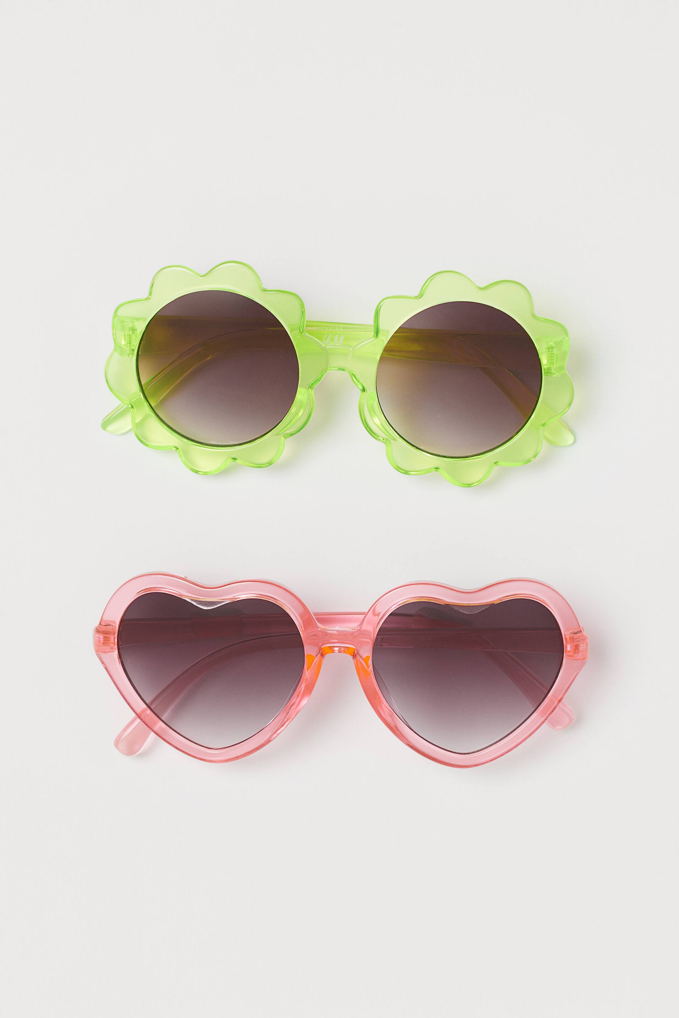 View larger image: 2-pack sunglasses - Pink/Light green - Kids | H&M IN 1