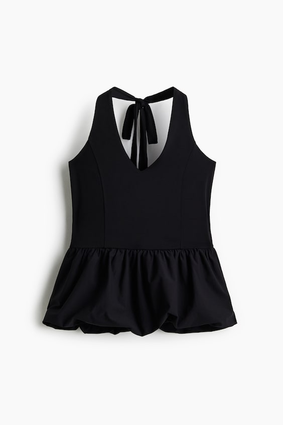 Женские топы H&M Peplum Halterneck Top