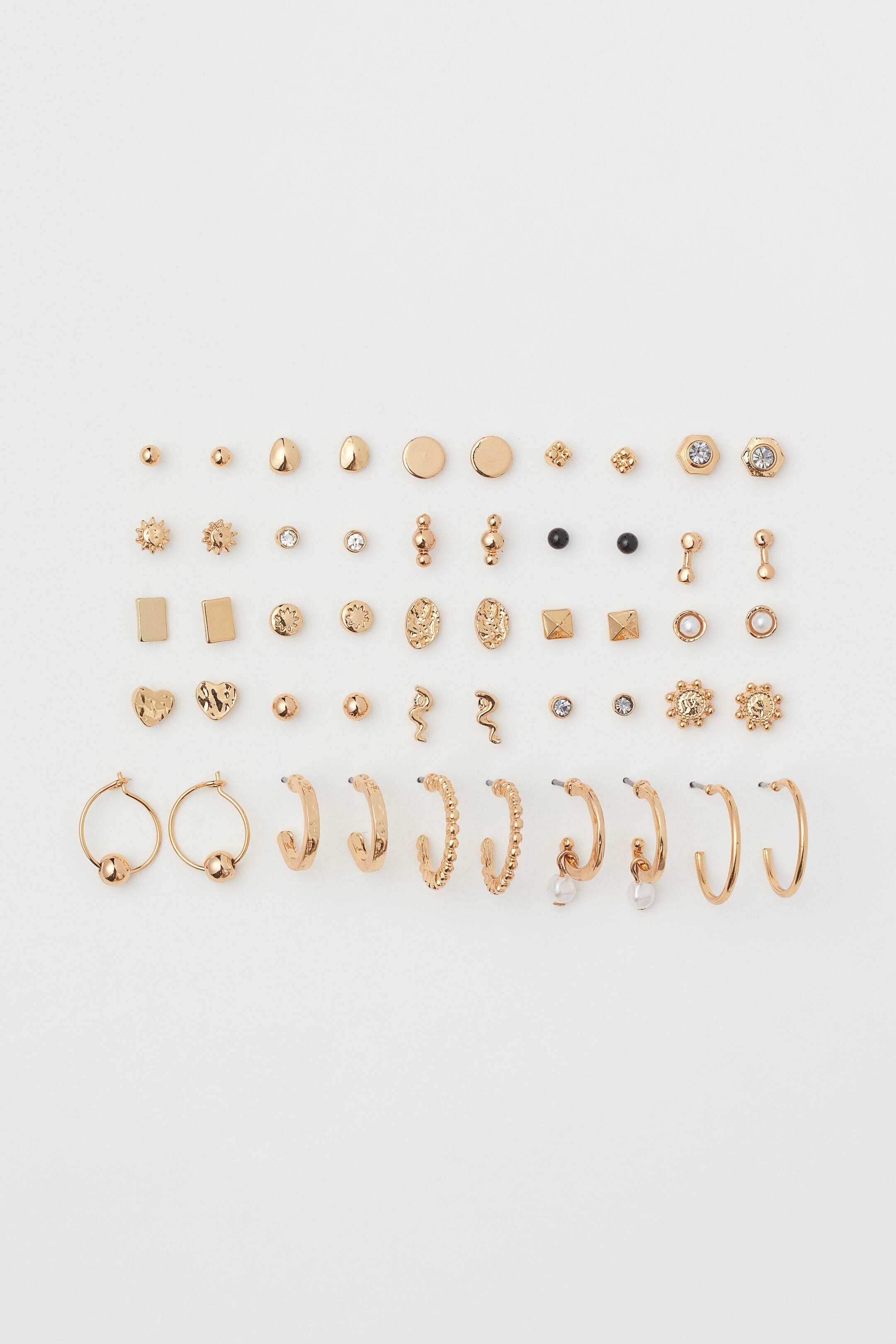 View larger image: 25 pairs earrings - Gold-coloured - Ladies | H&M 1