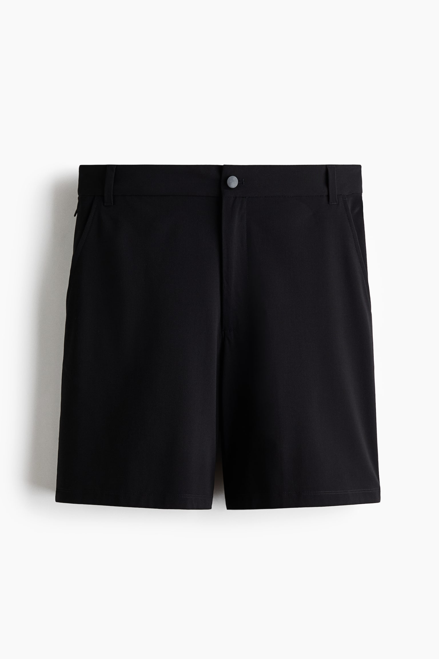 Chinos cortos Four-way stretch Loose Fit-Negro - 1