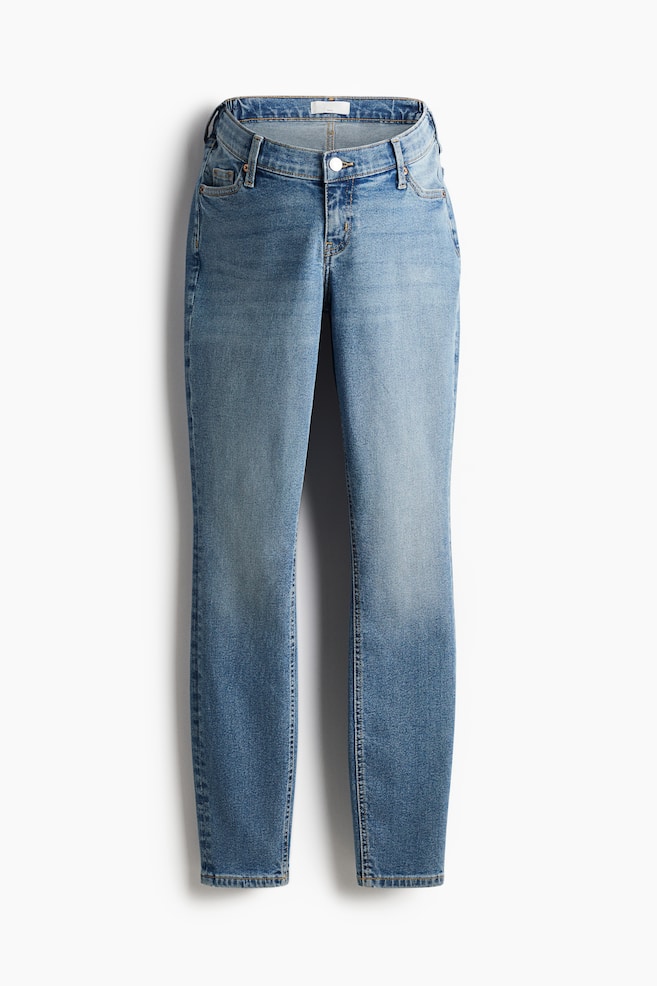 MAMA Before & After Slim Low Jeans - Açık kot mavisi/Koyu kot mavisi - 1