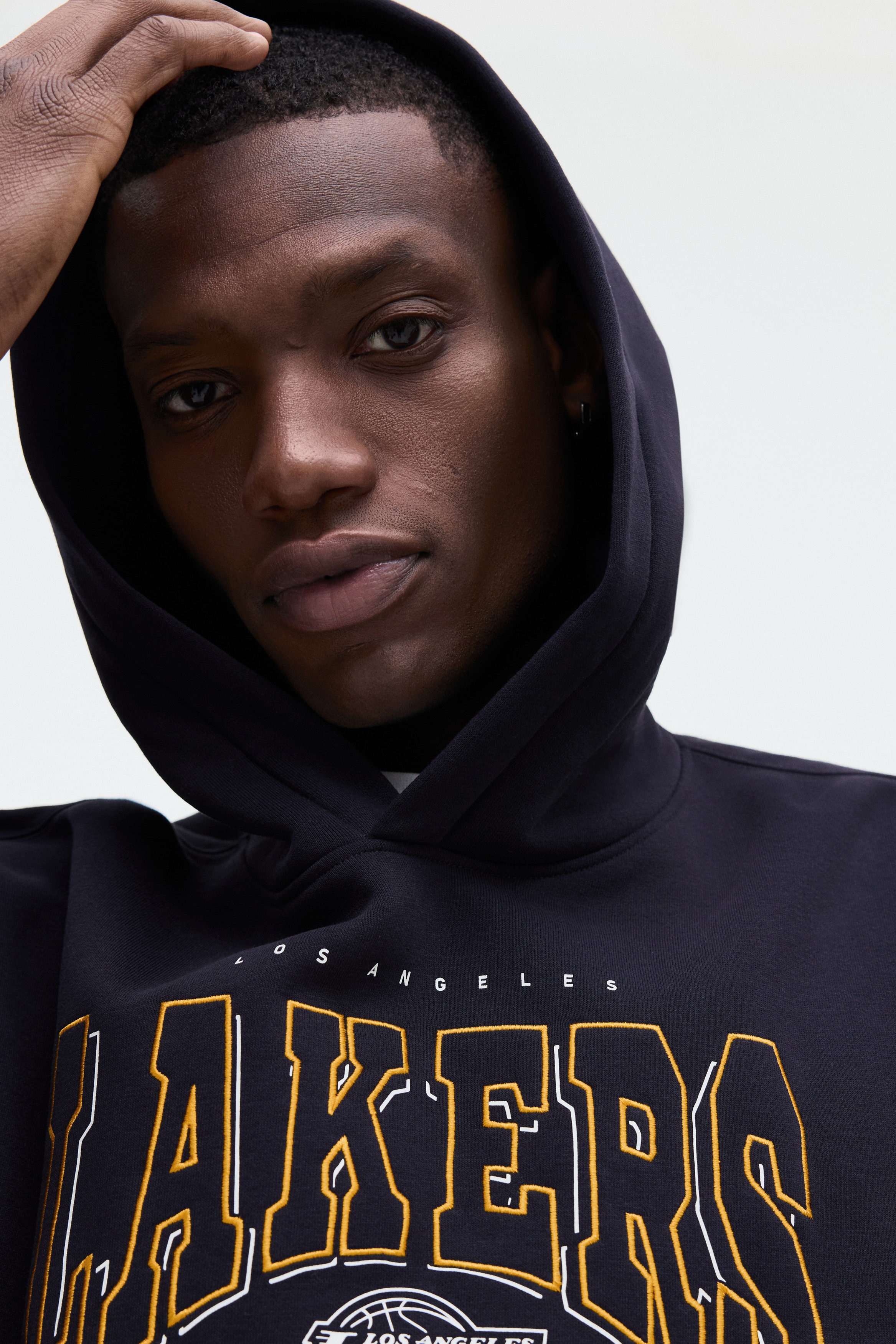 Men's Black/Iron Maiden Oversized Fit Printed Hoodie | H&M CA