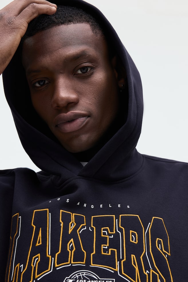 Hoodie mit Print Oversized Fit-Dunkelblau/NBA - 6