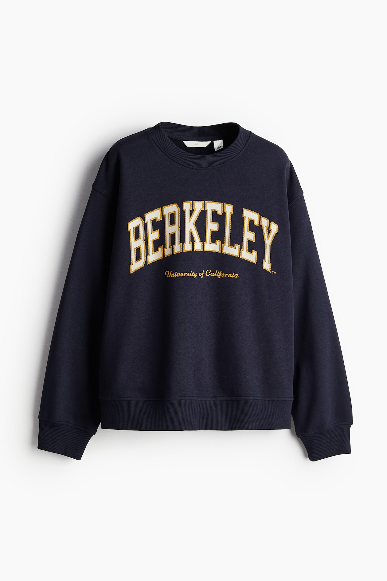 Sweatshirt with Motif Navy blue/Berkeley Ladies H&M US
