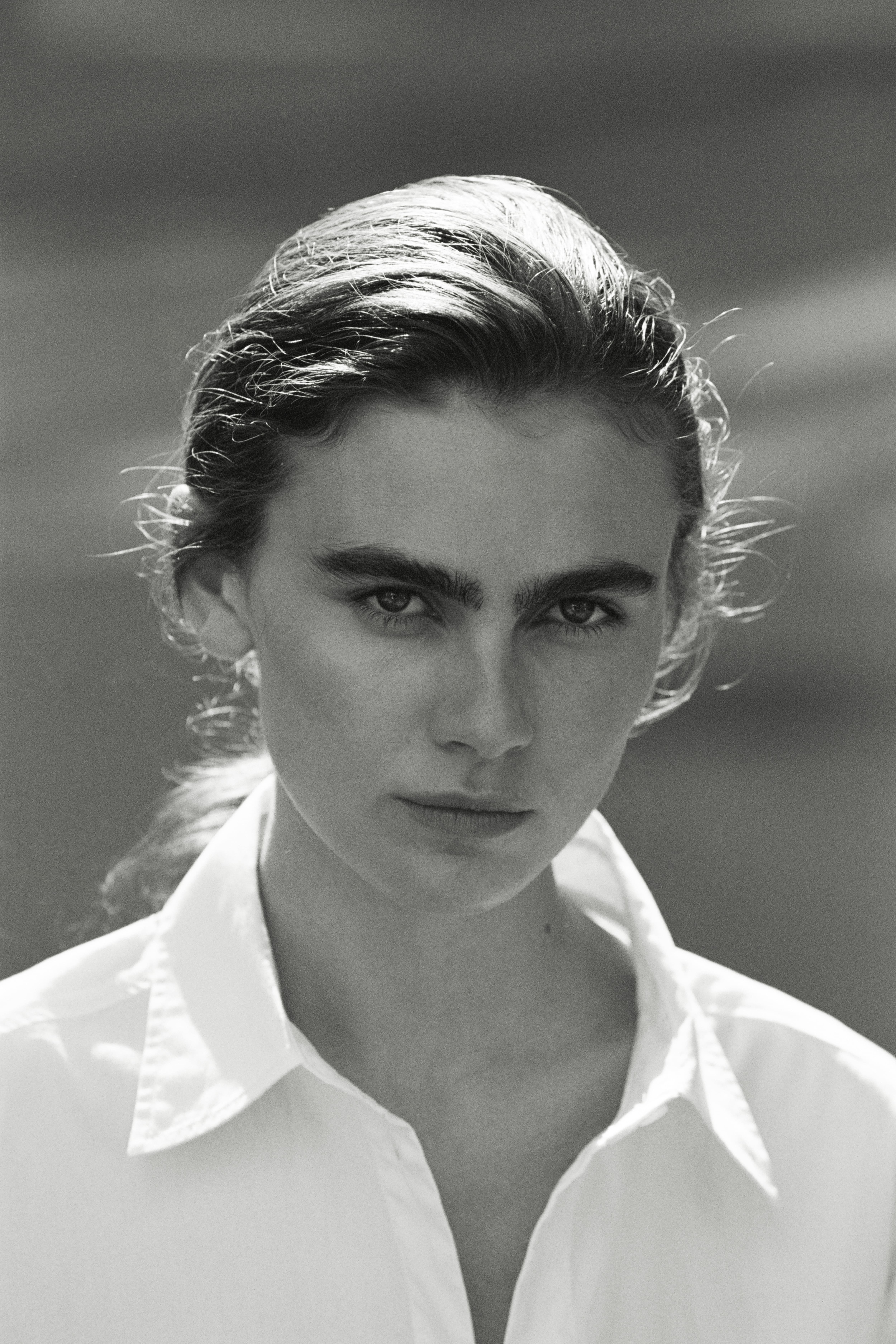 Chemise avec détail à nouer