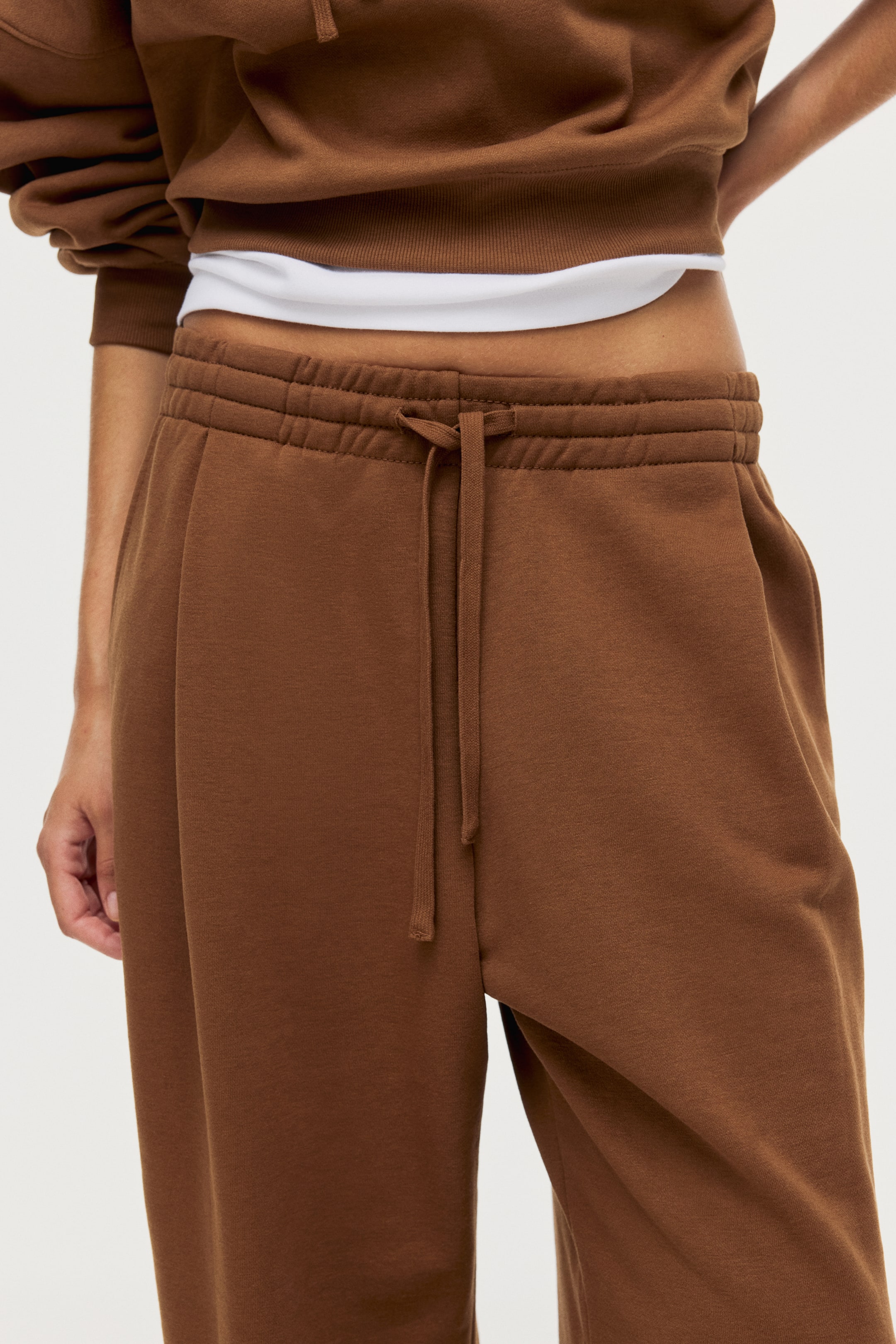 View larger image: Pleat-front sweatpants - Brown - Ladies | H&M IN 2