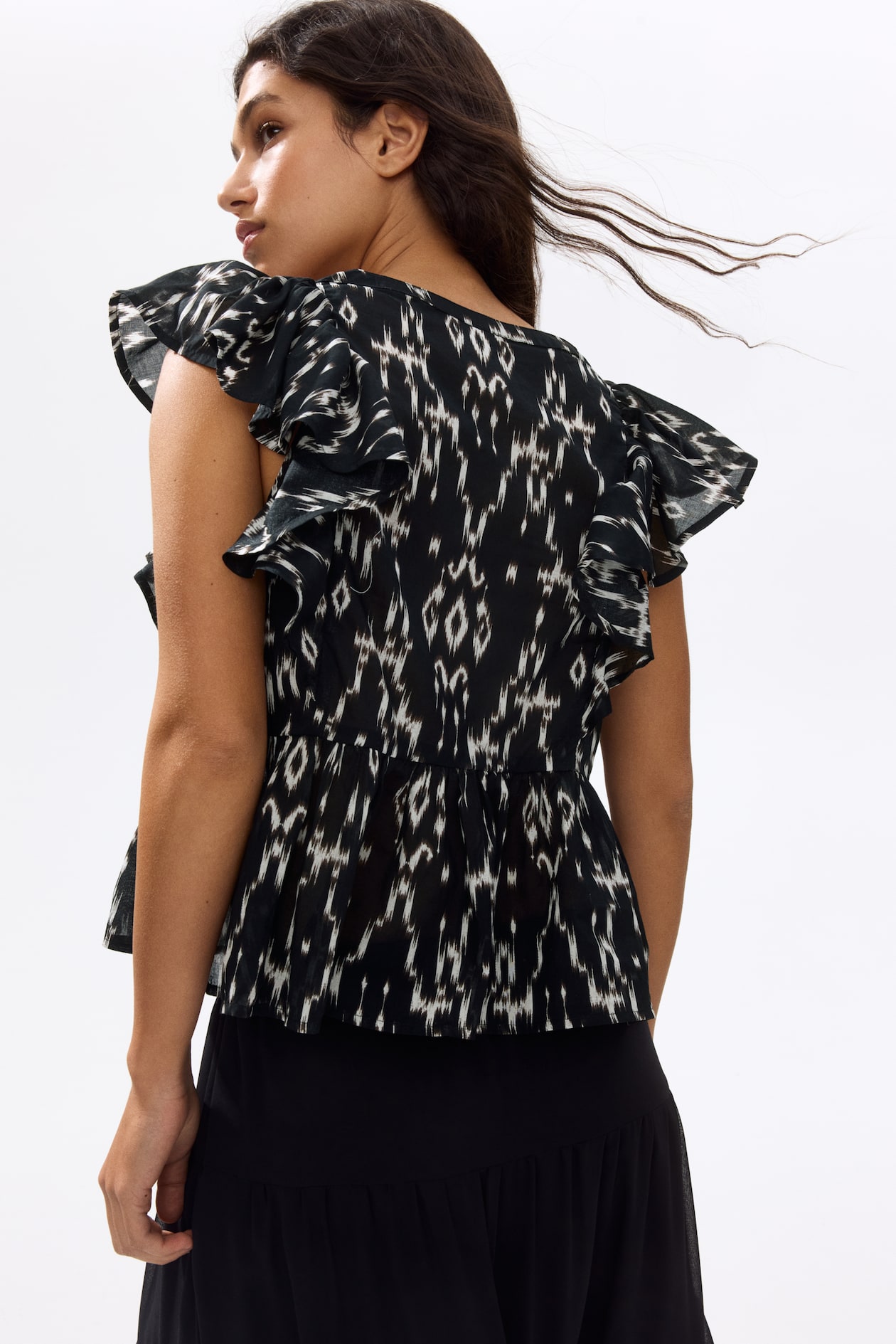 Frill-trimmed cotton top - image 5