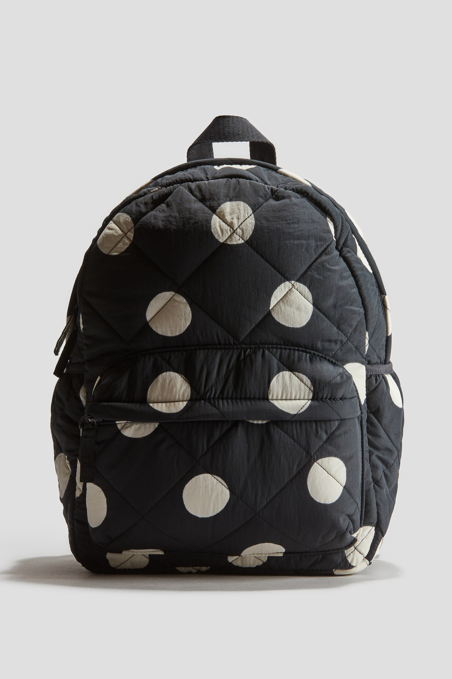 Quilted backpack - Charcoal/Spotted - 1